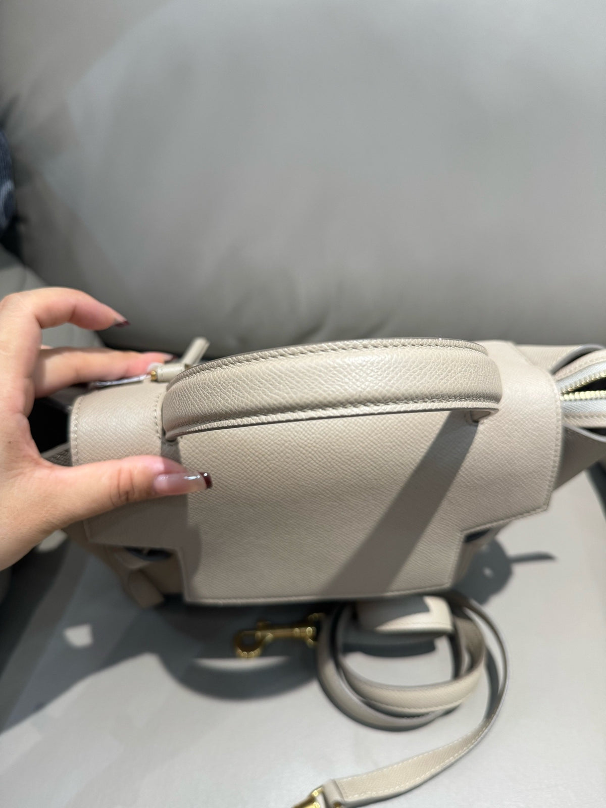 Celine - Belt Micro - Leather - Grey - (mini)