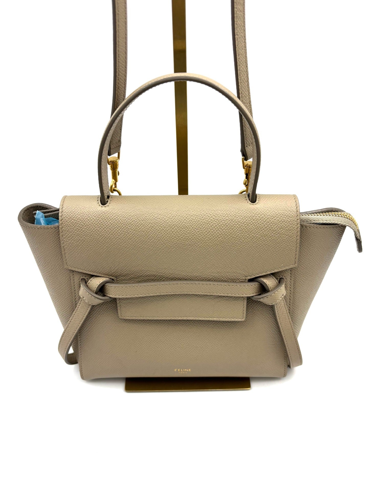 Celine - Belt NANO BELT - Leather - Grey - (mini)