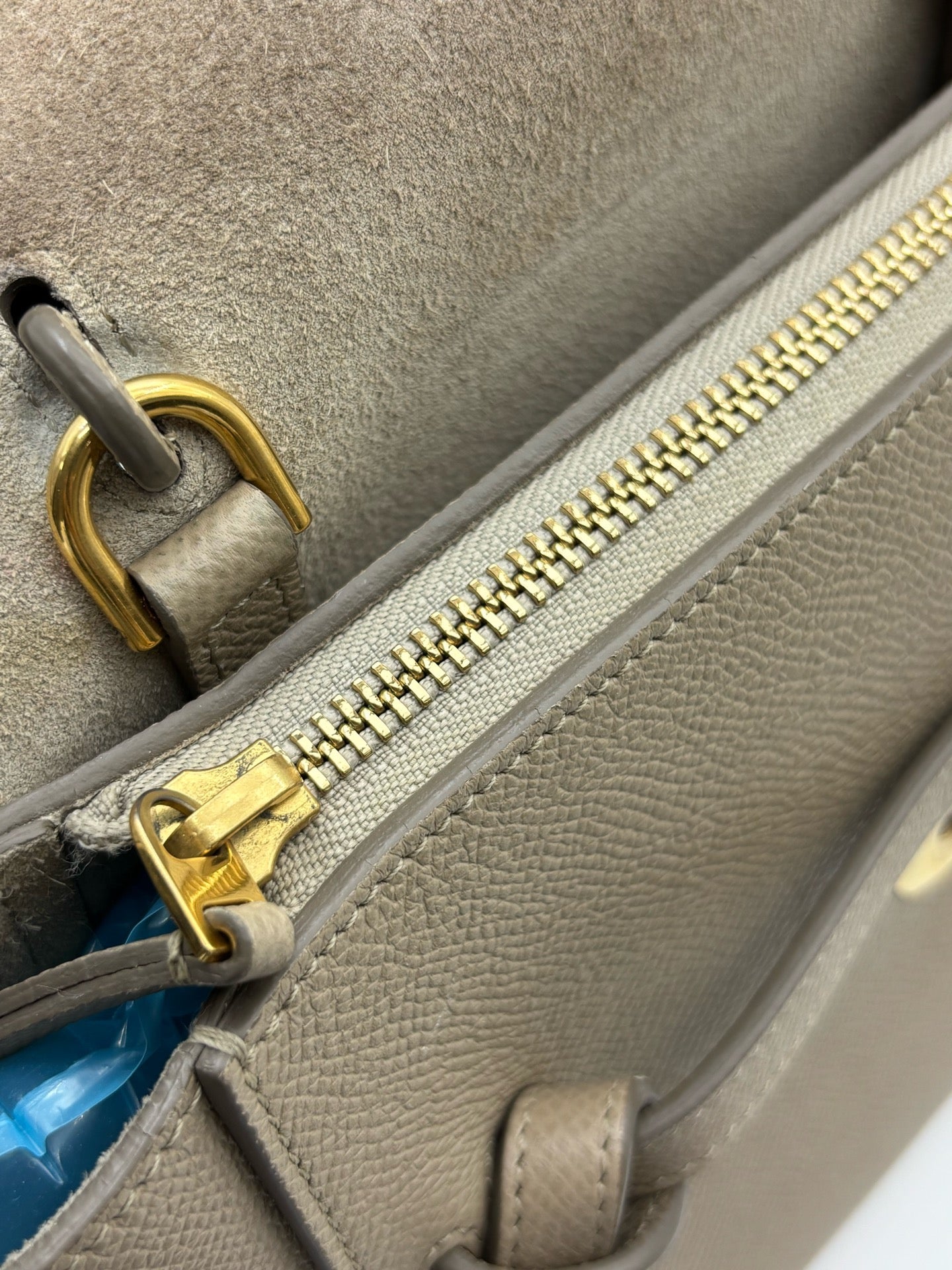 Celine - Belt NANO BELT - Leather - Grey - (mini)
