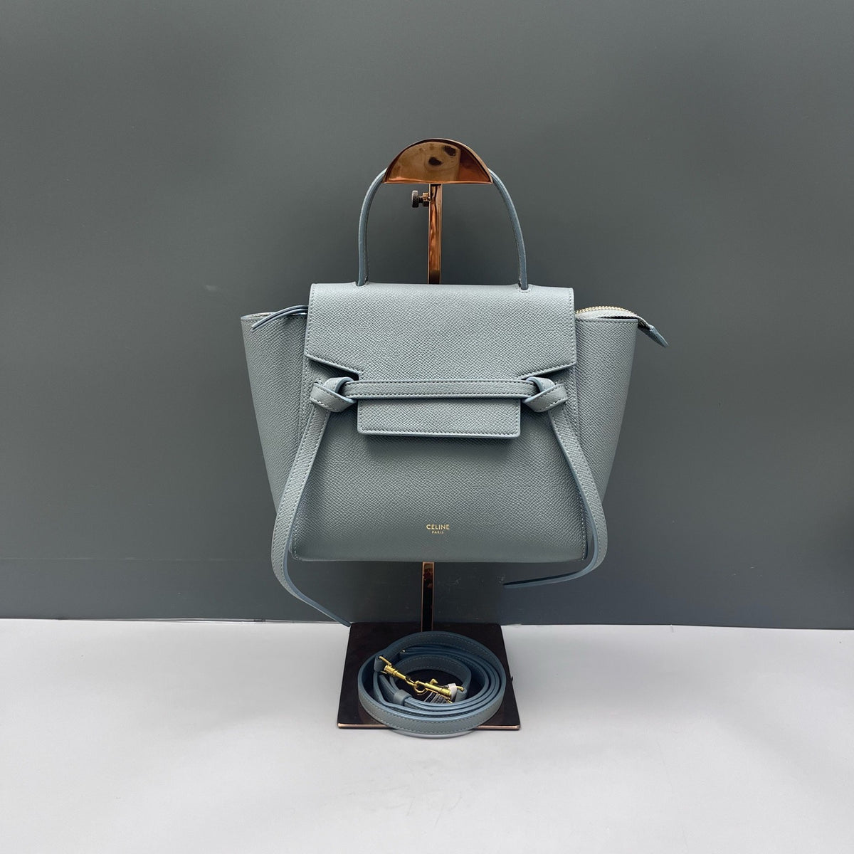 Celine - Belt Nano - Leather - Blue - (mini)