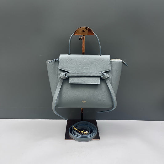 Celine - Belt Nano - Leather - Blue - (mini)