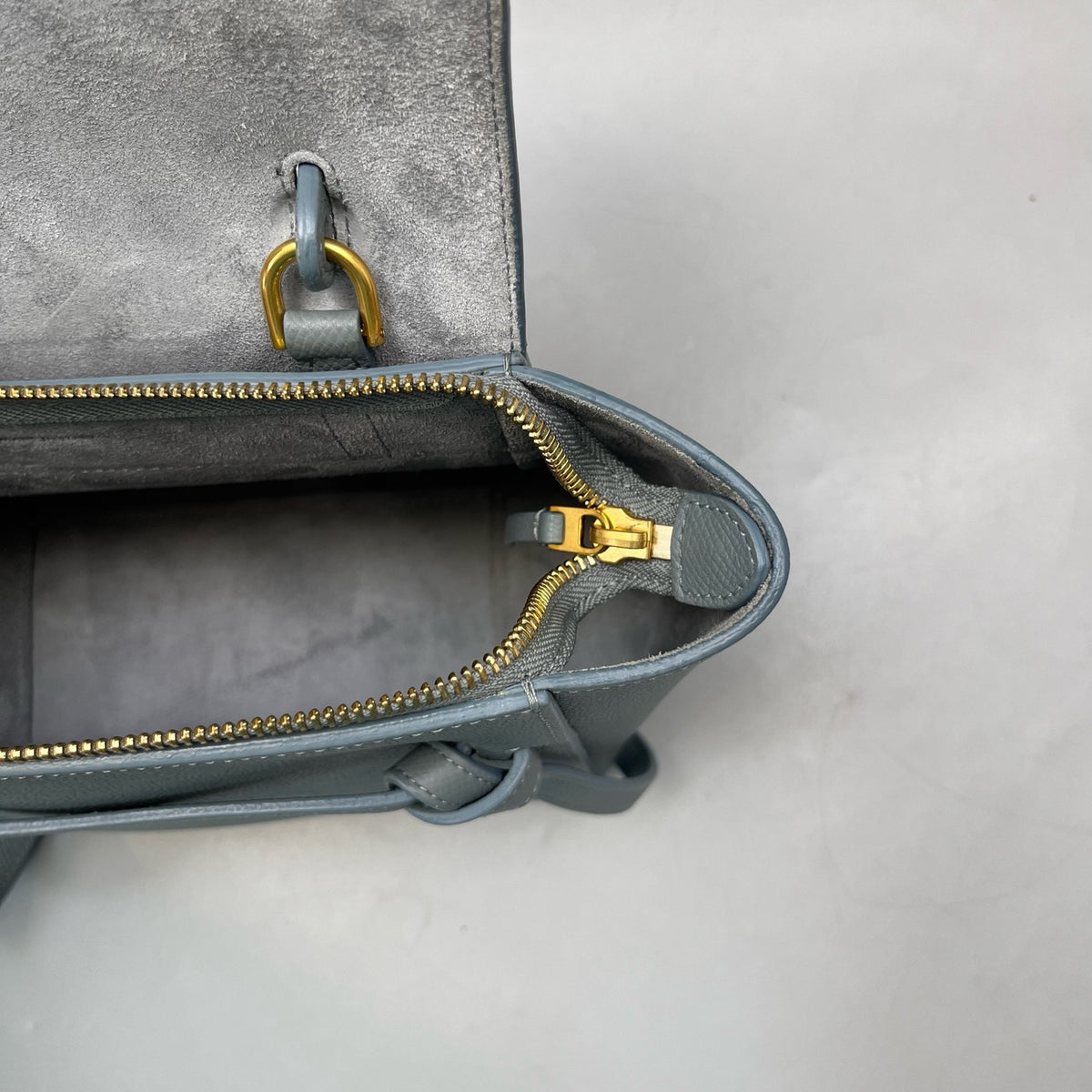 Celine - Belt Nano - Leather - Blue - (mini)