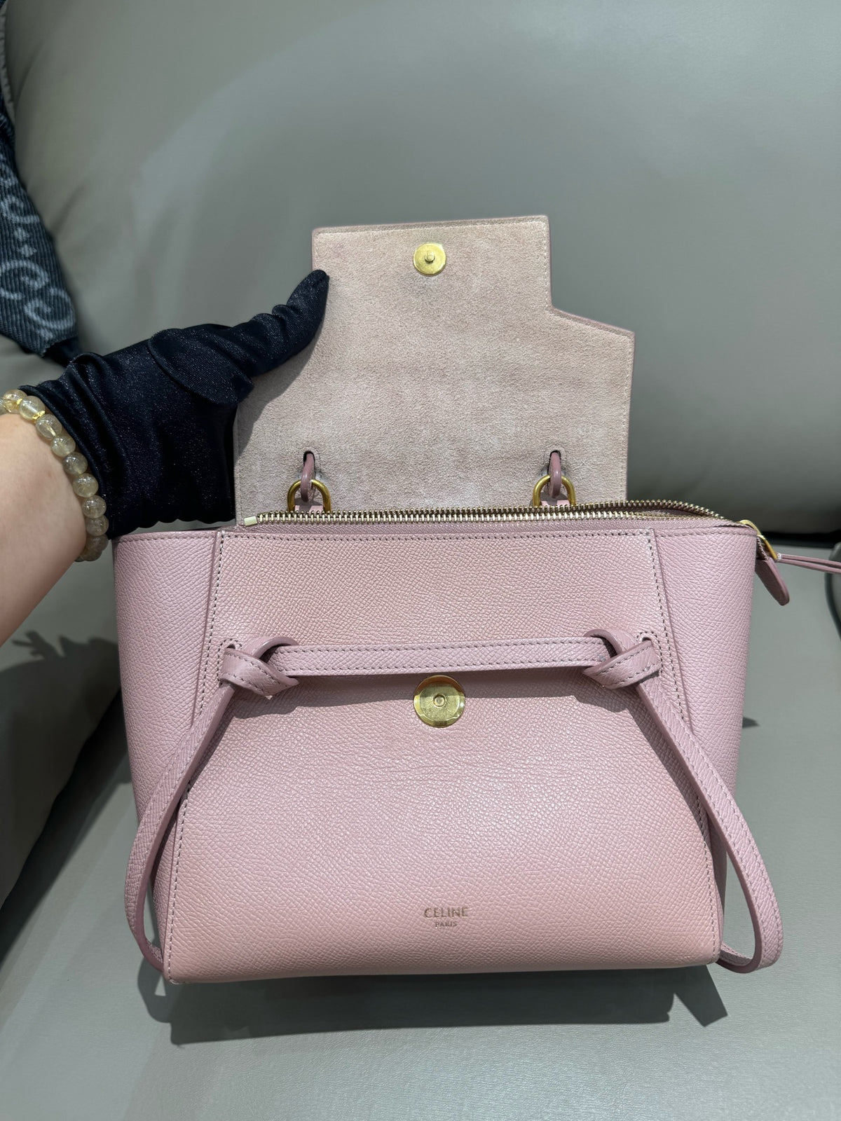 Celine - Belt Nano - Leather - Pink - (mini)