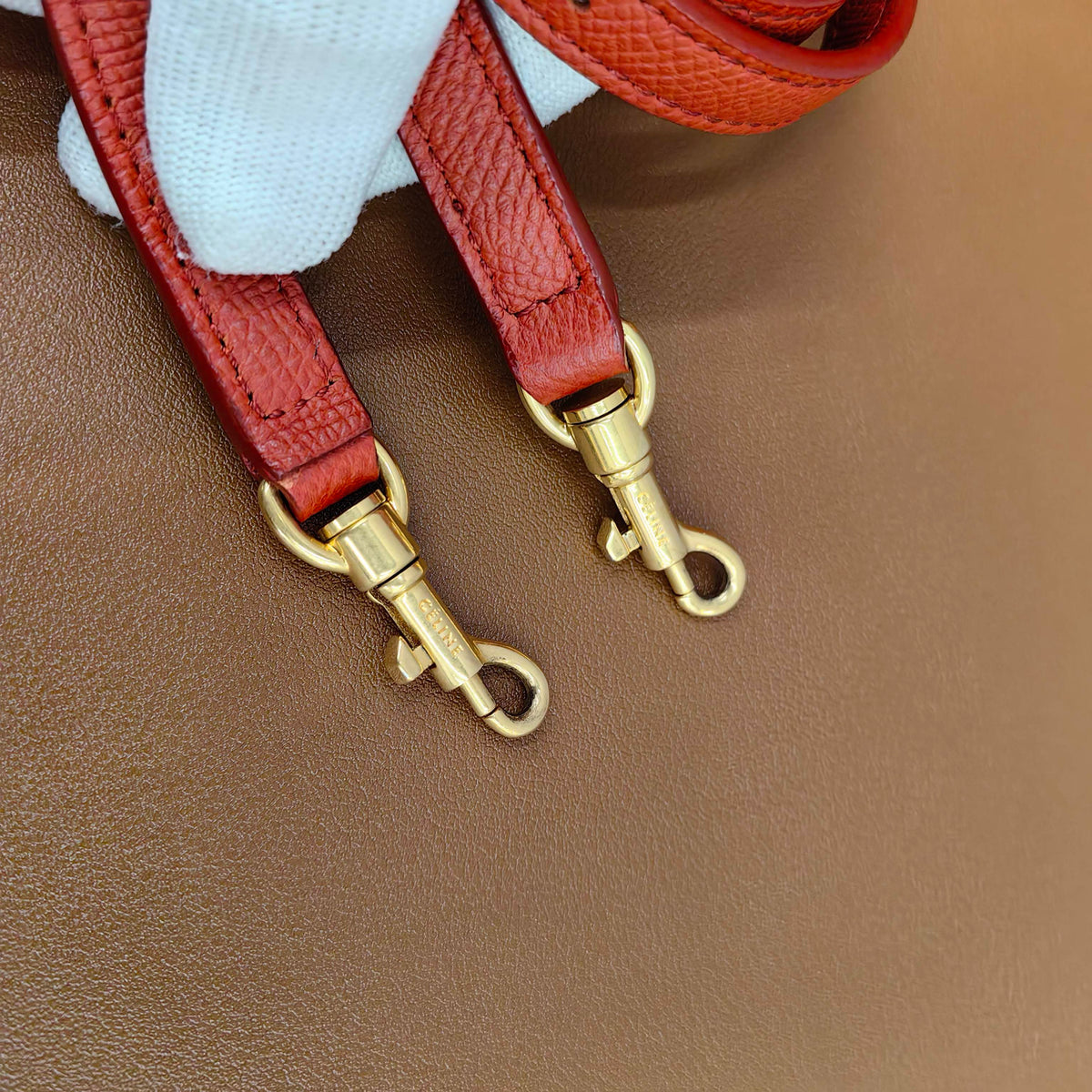 Celine - Belt Nano - Leather - Red - (mini)