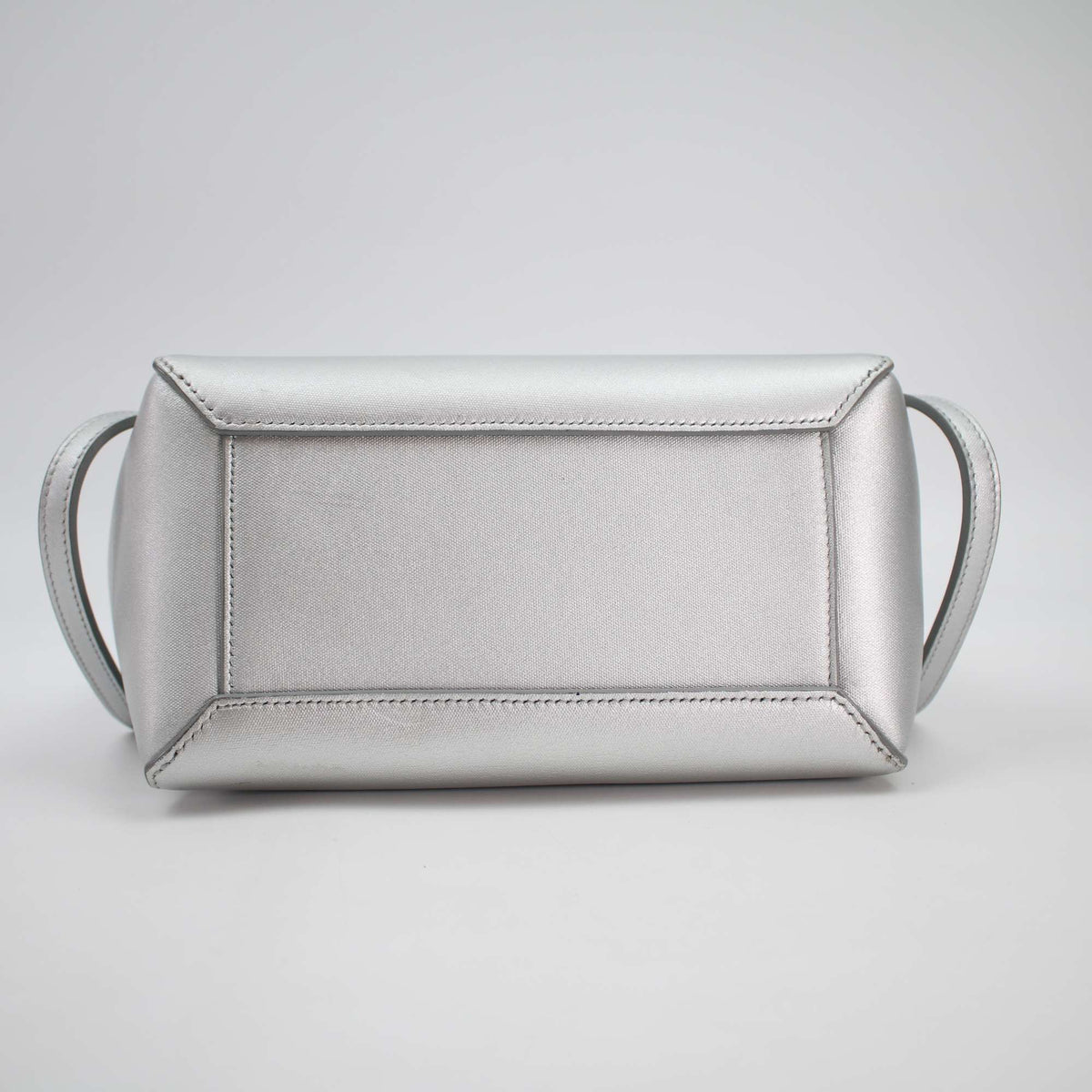 Celine - Belt Nano - Leather - Silver - (mini)