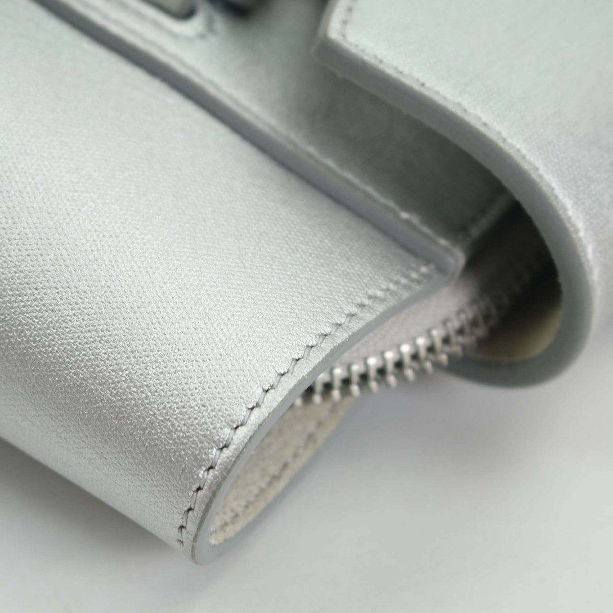 Celine - Belt Nano - Leather - Silver - (mini)