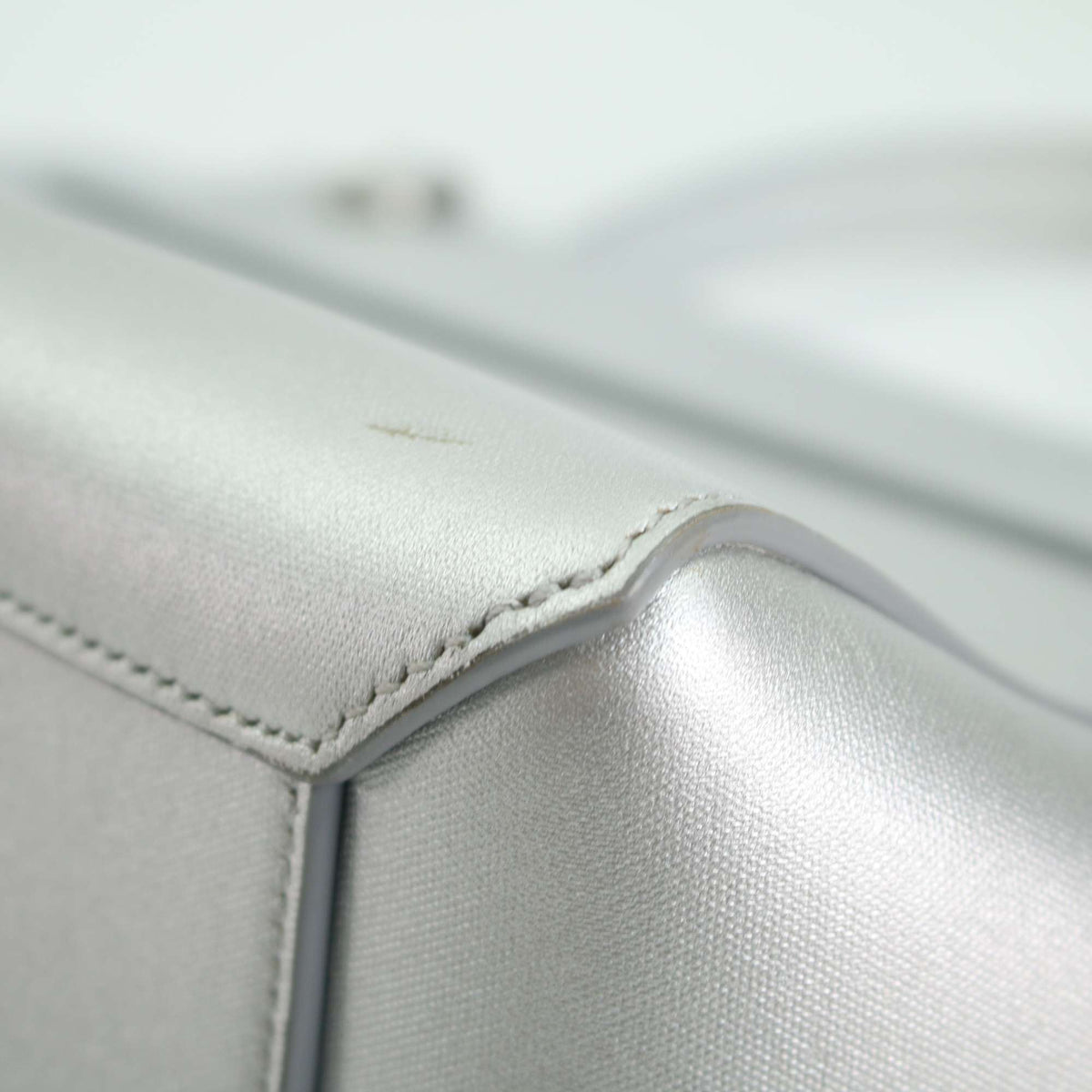 Celine - Belt Nano - Leather - Silver - (mini)