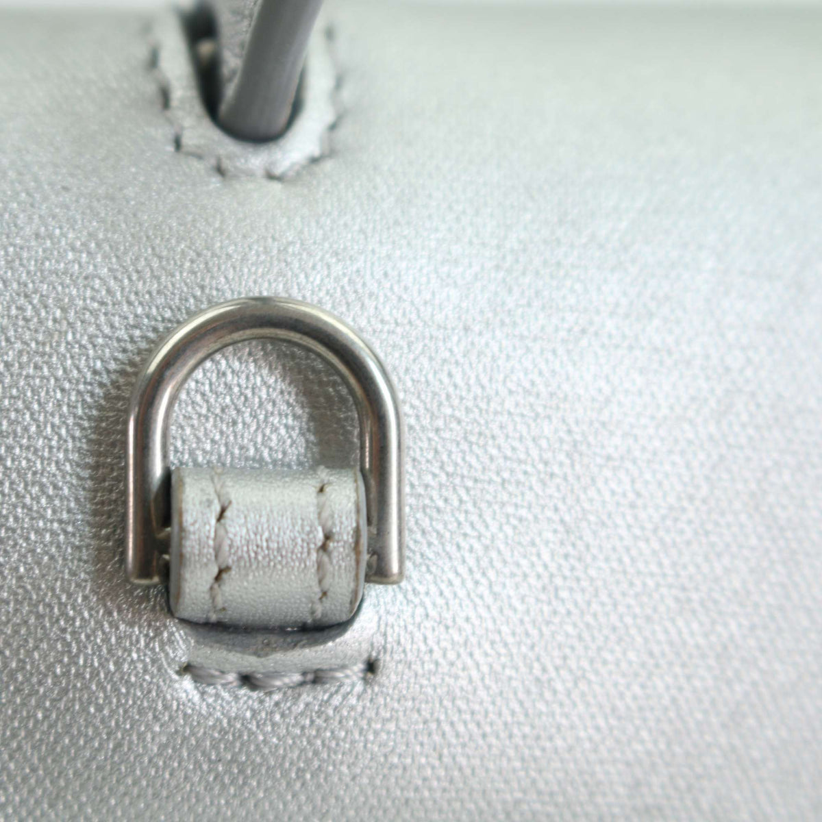 Celine - Belt Nano - Leather - Silver - (mini)