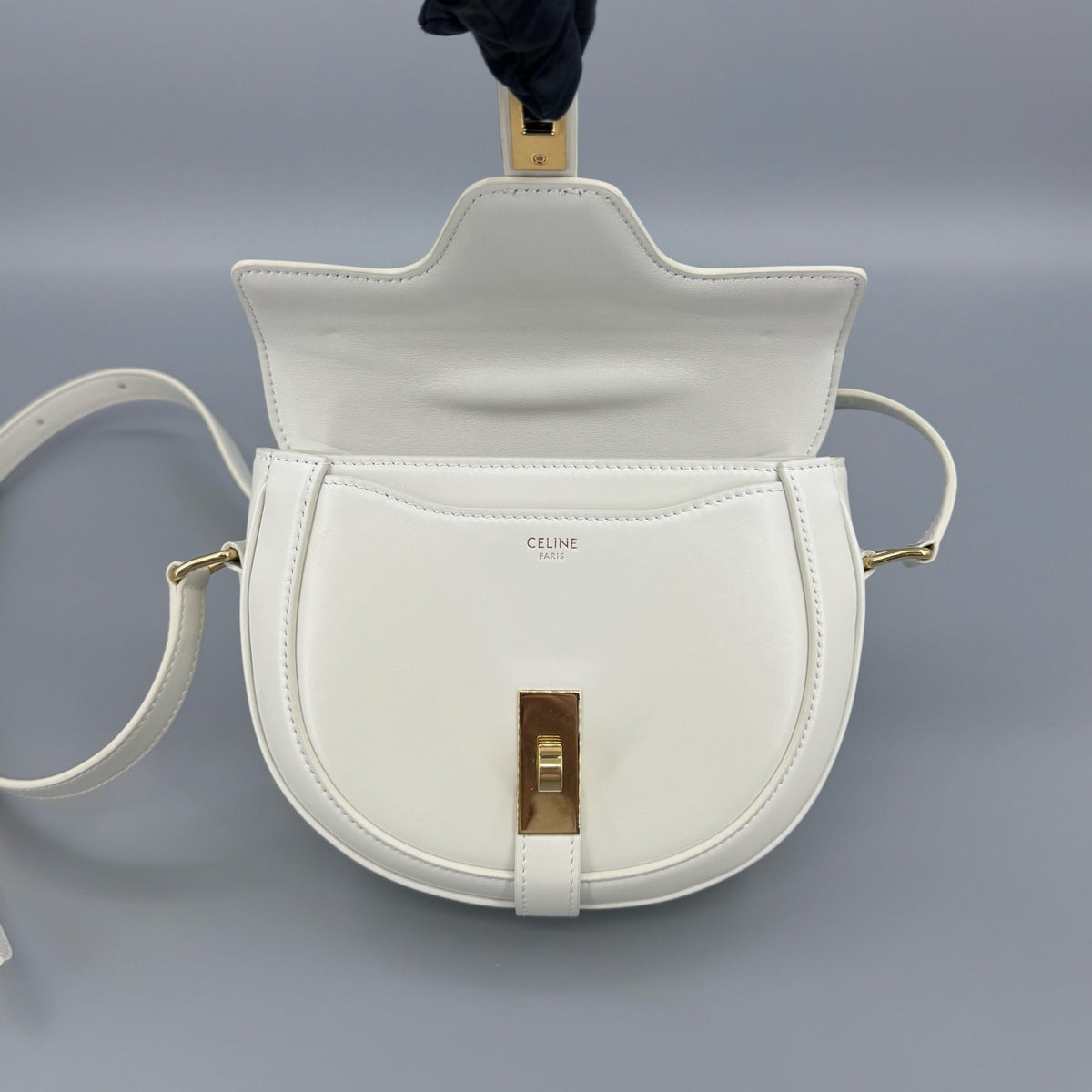 Celine - Besace 16 - Leather - White - (small)