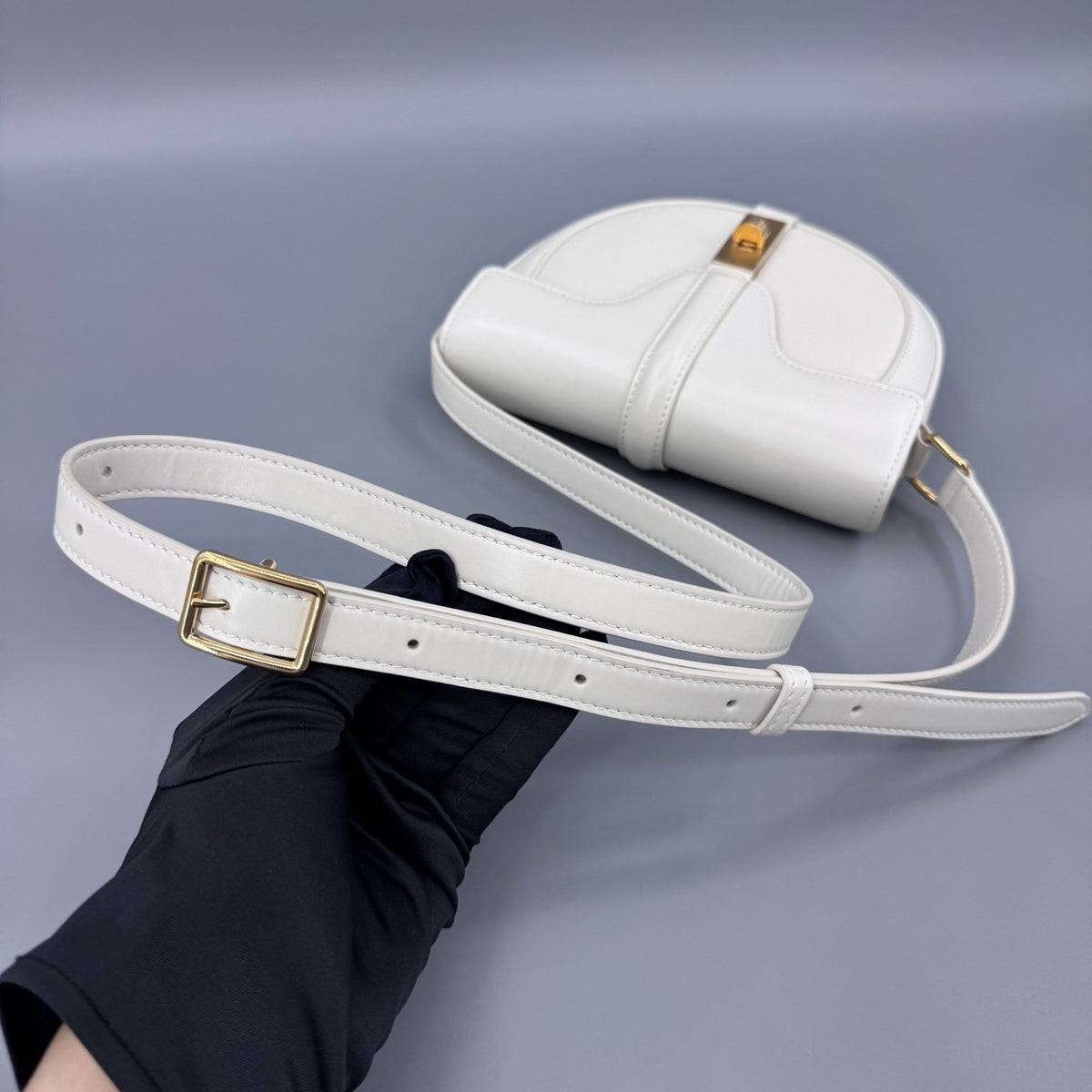 Celine - Besace 16 - Leather - White - (small)