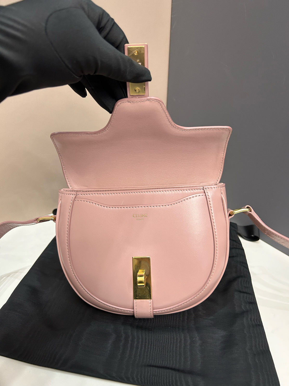 Celine - Besace 16 Small - Leather - Pink - (small)