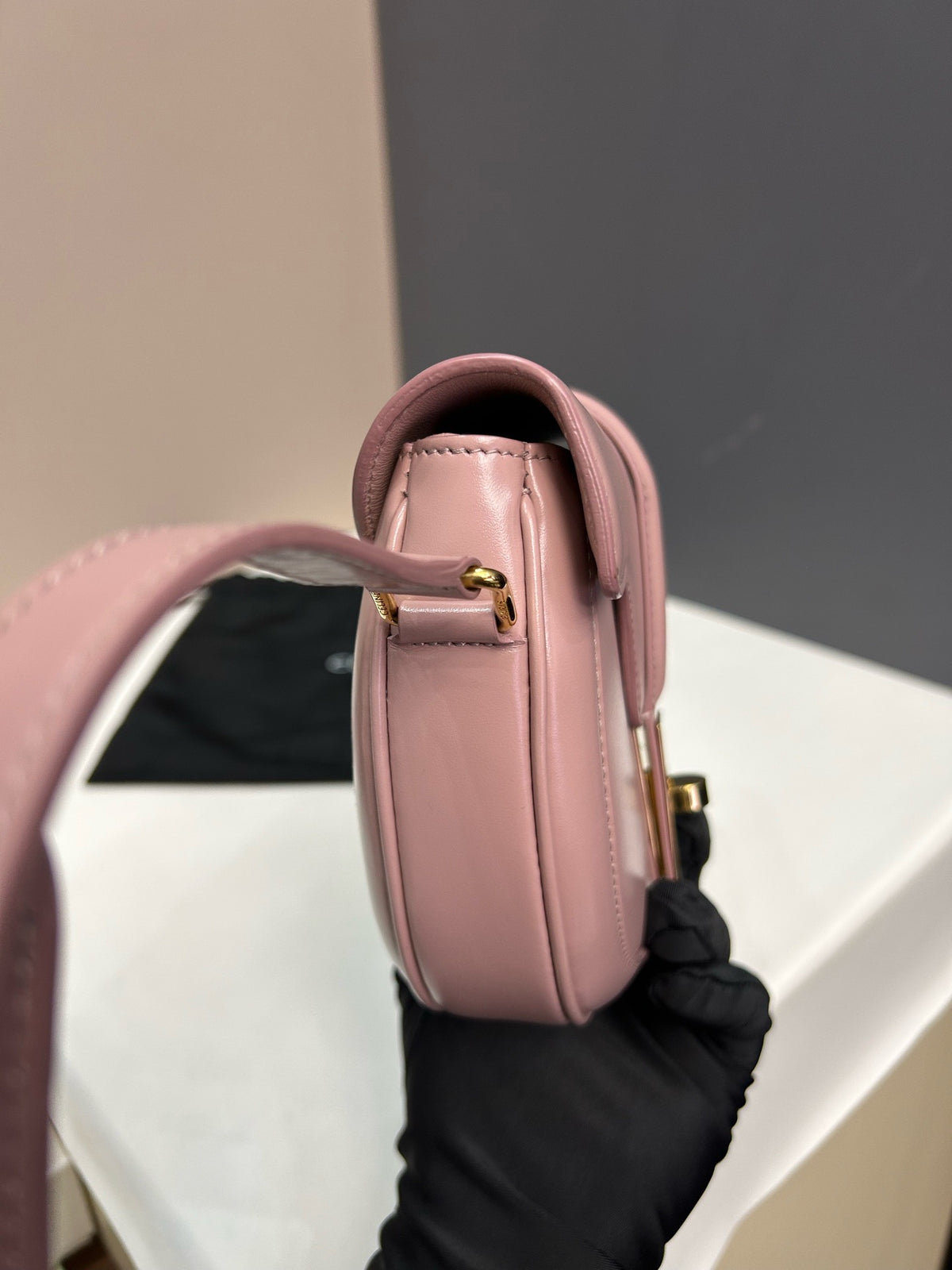 Celine - Besace 16 Small - Leather - Pink - (small)