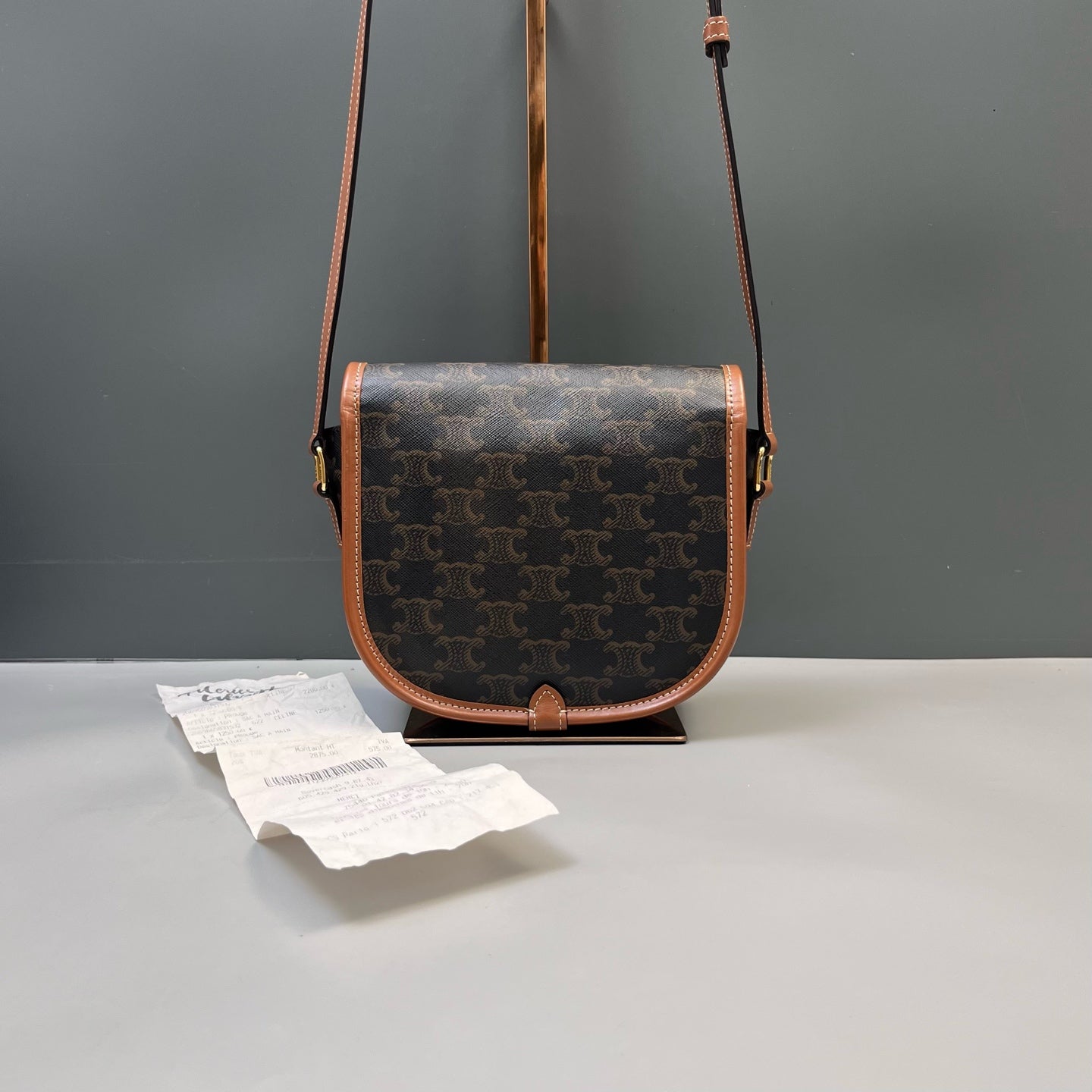 Celine - Besace Triomphe - Leather - Brown - (Medium)