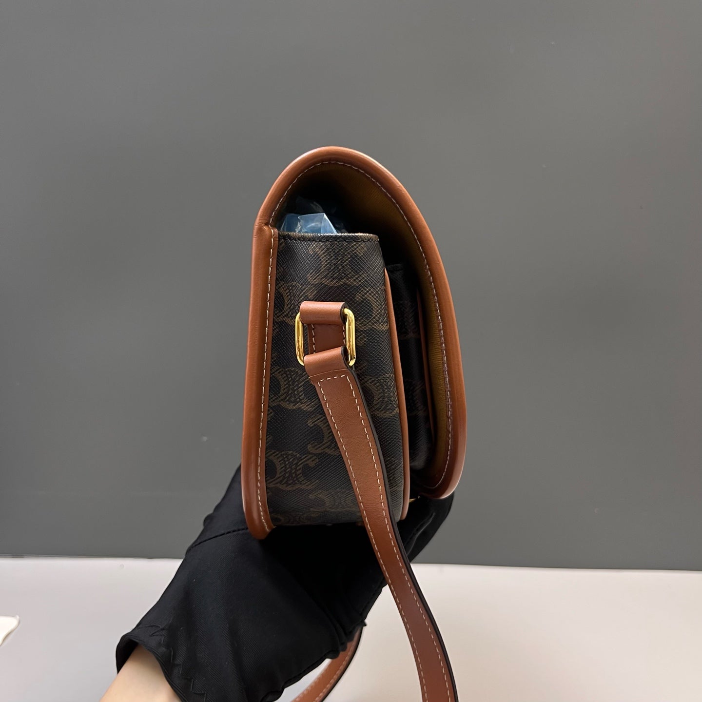 Celine - Besace Triomphe - Leather - Brown - (Medium)