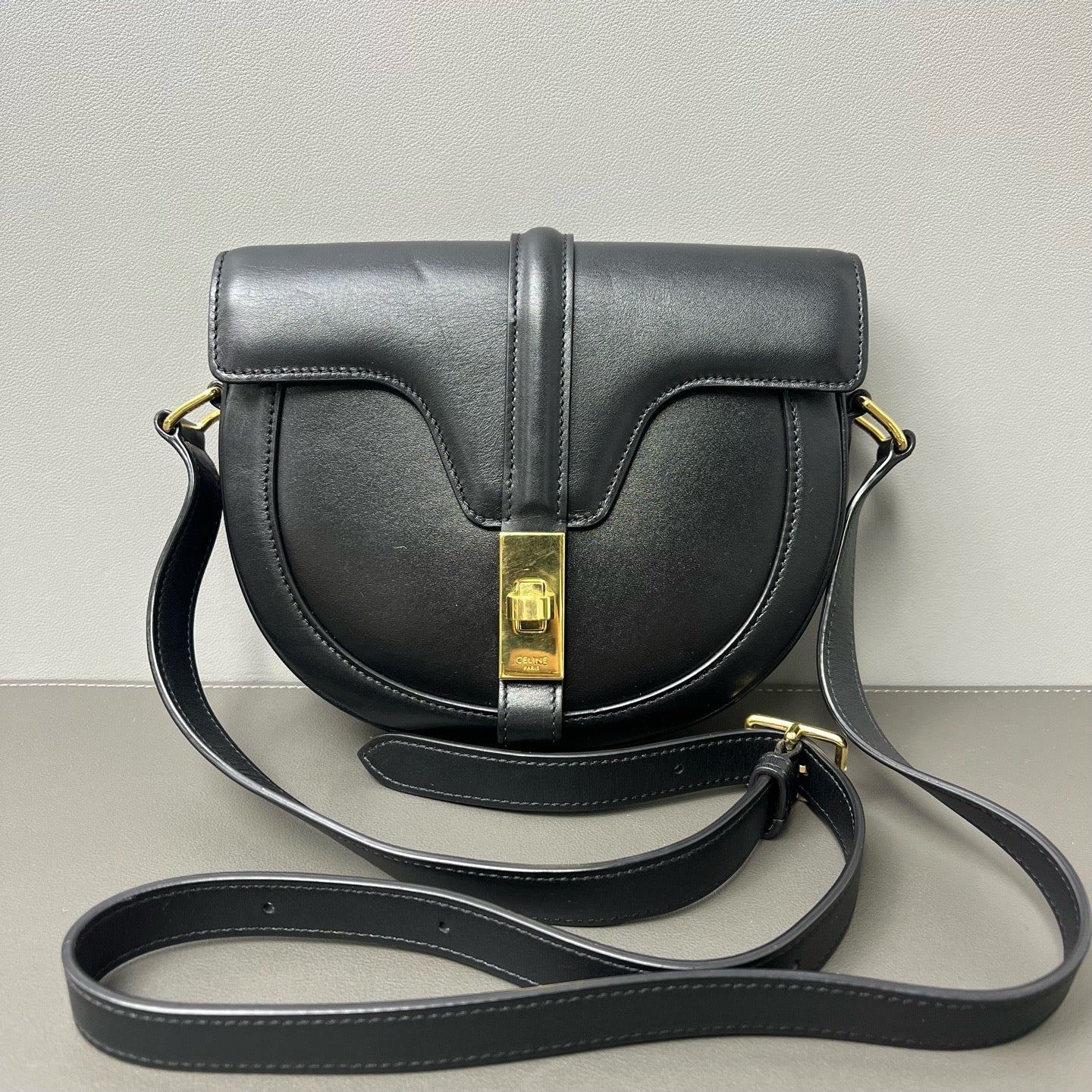 Celine - besace16 - Leather - Black