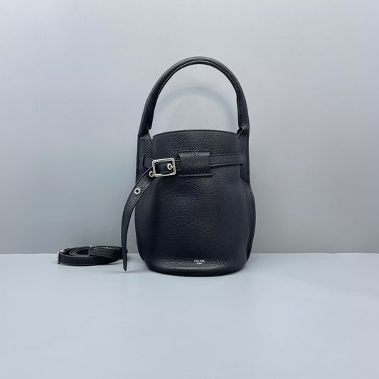 Celine - Big Bag Bucket - Grained calfskin leather - Black - (small)