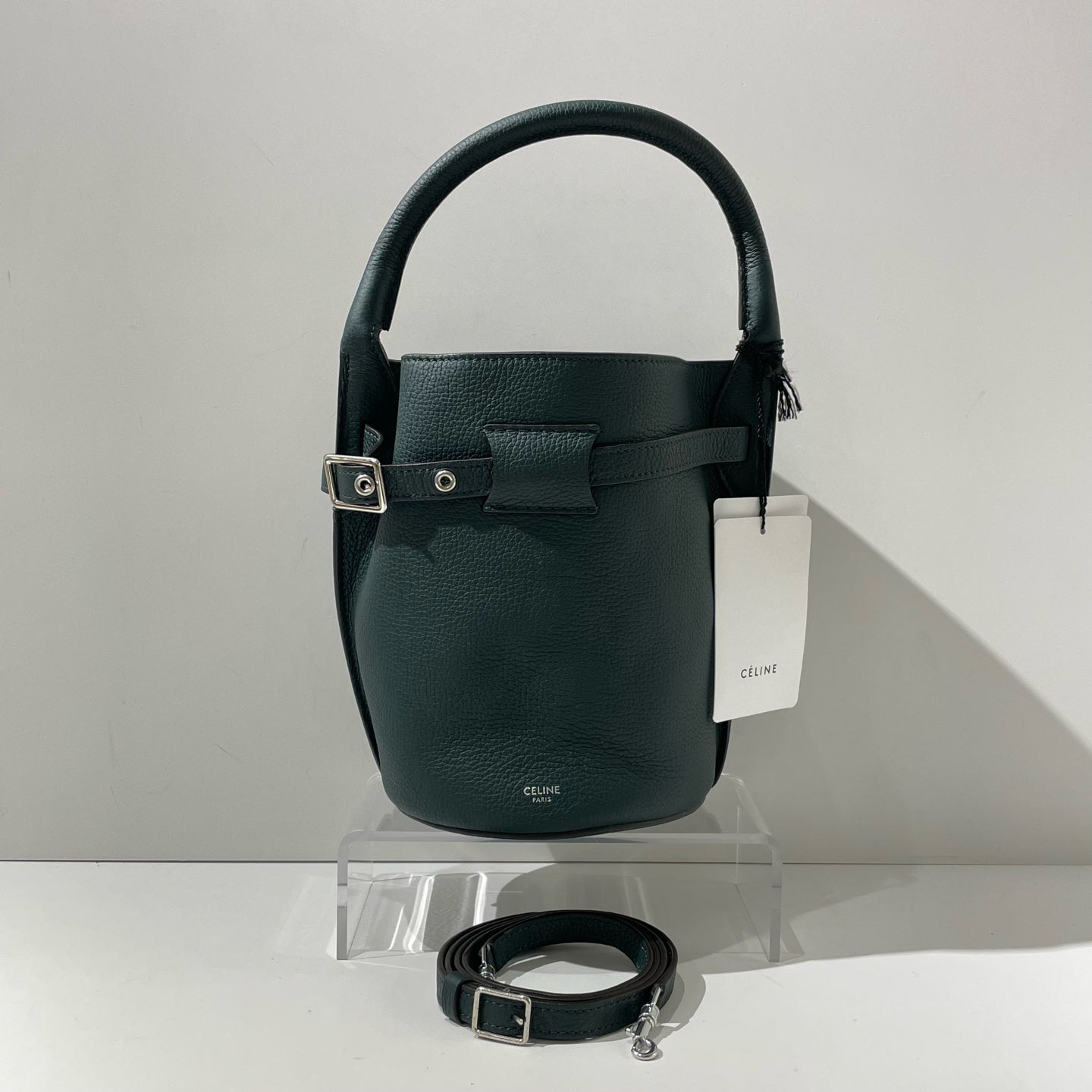 Celine - Big Bag Bucket - Leather - Green - (small)