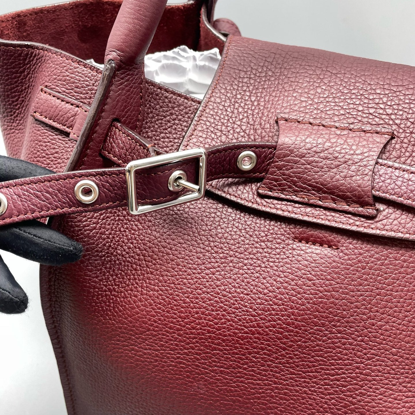 Celine - Big Bag - Leather - Burgundy - (medium)