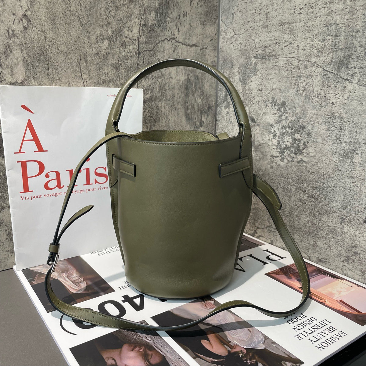 Celine - Big Bag Mini - Leather - Green - (mini)