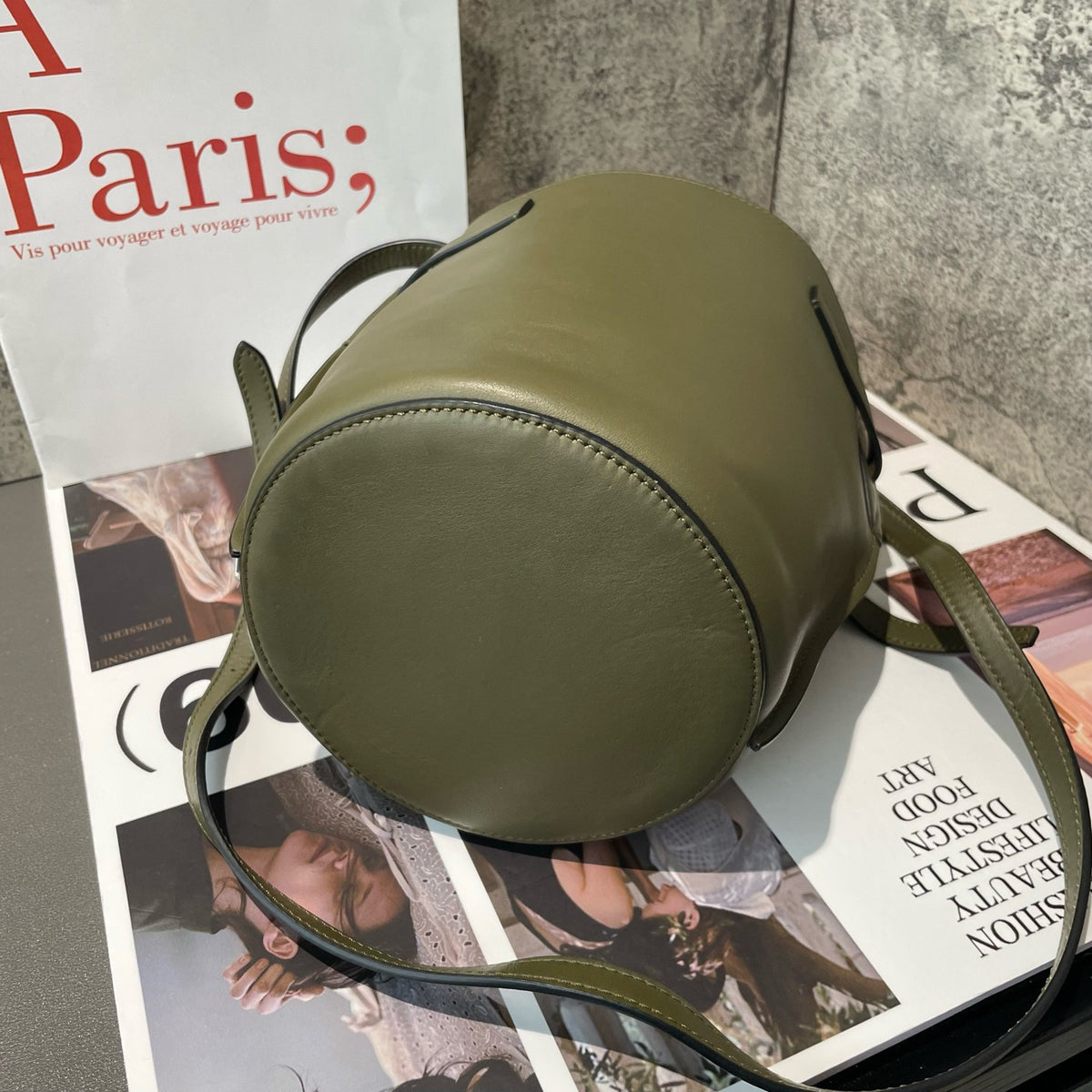 Celine - Big Bag Mini - Leather - Green - (mini)