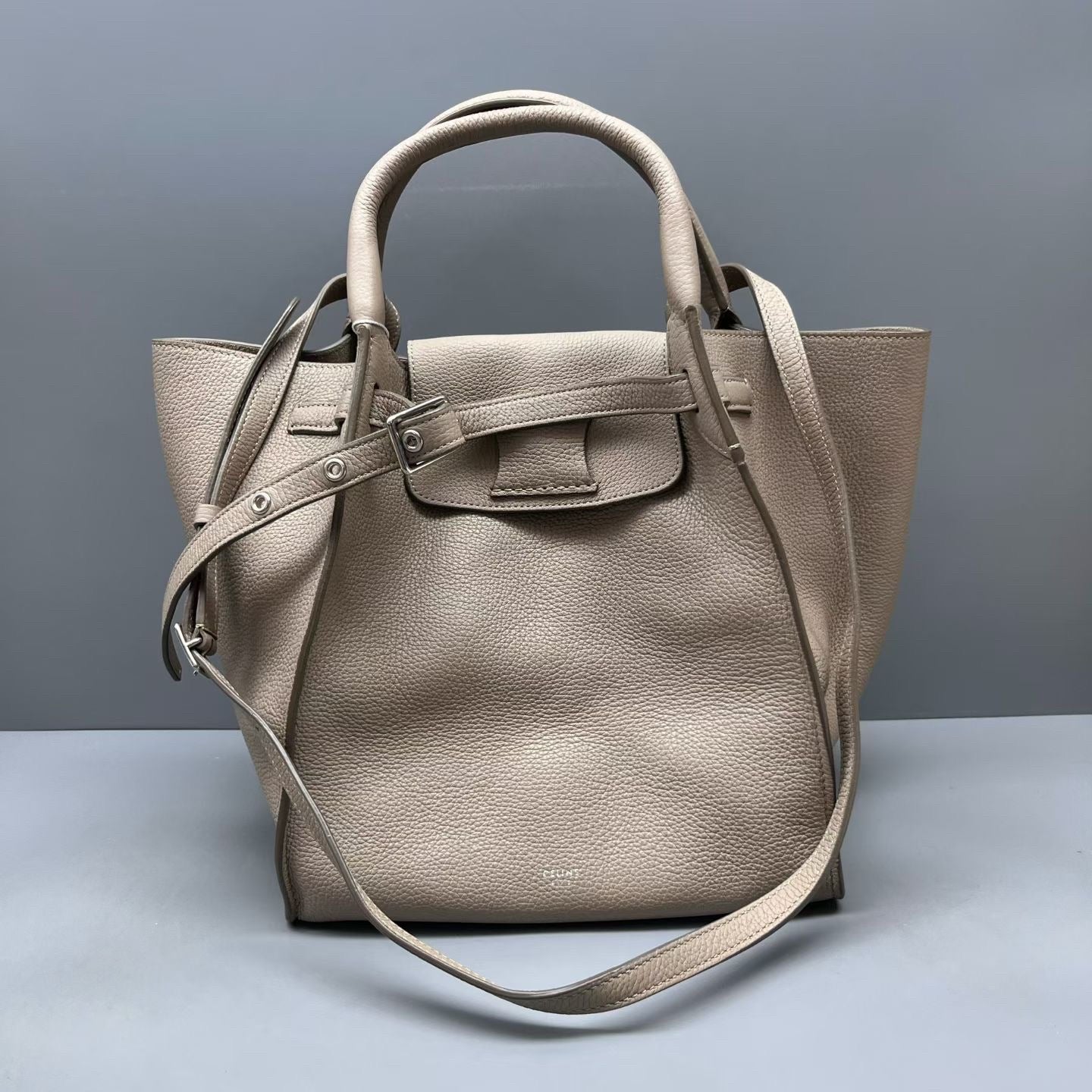 Celine - Big Bag Tote - Pebbled leather - Beige - (Medium)