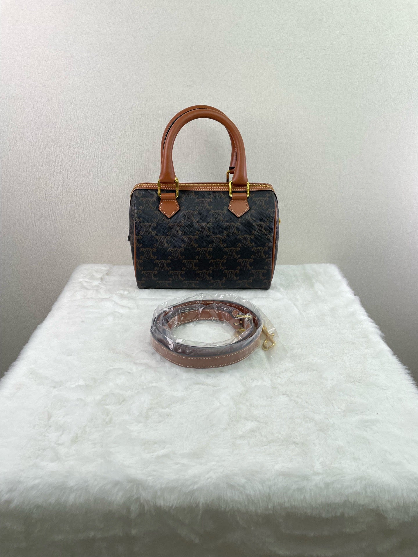 Celine - Boston - Leather - Brown - (mini)