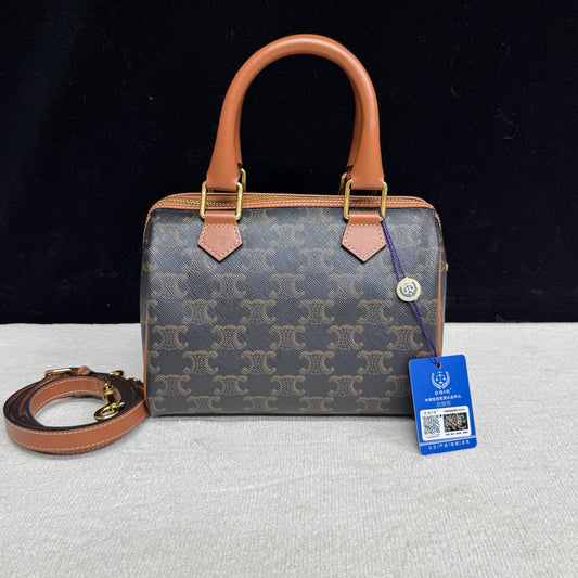 Celine - Boston - Leather - Brown - (mini)