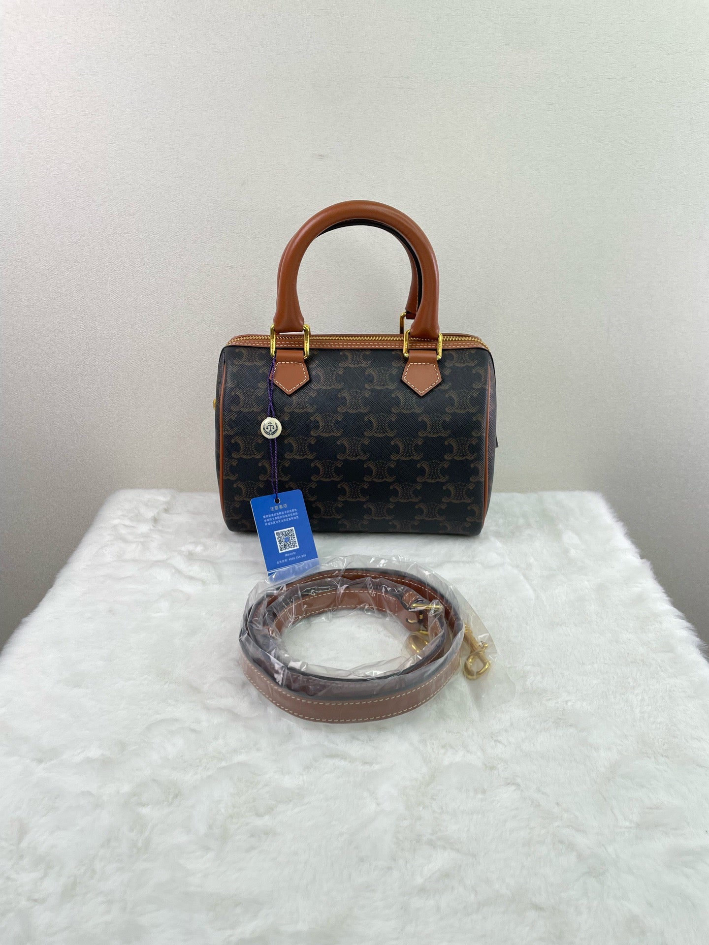 Celine - Boston - Leather - Brown - (mini)