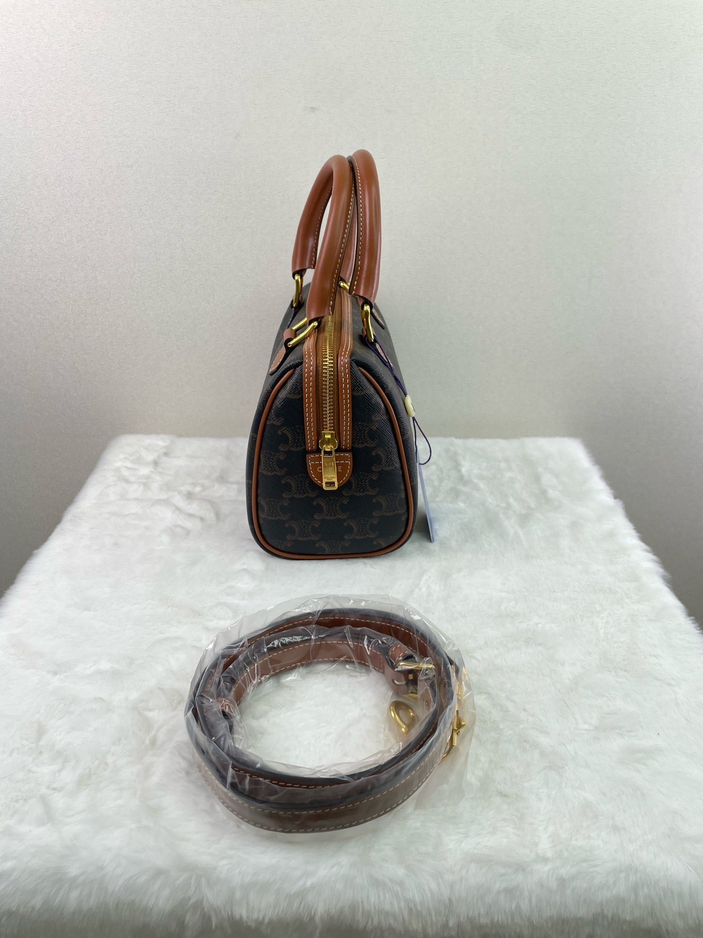 Celine - Boston - Leather - Brown - (mini)