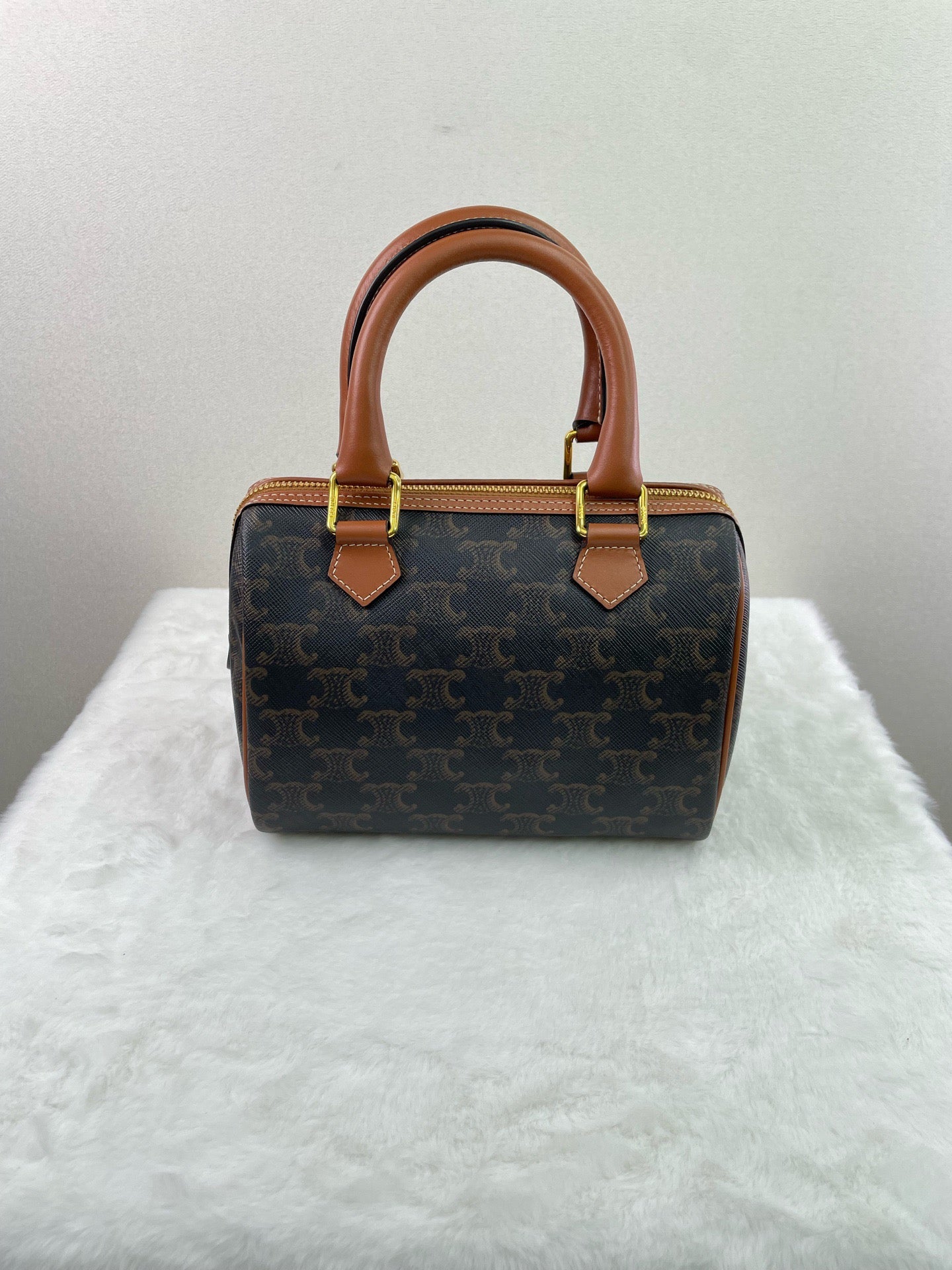 Celine - Boston - Leather - Brown - (mini)