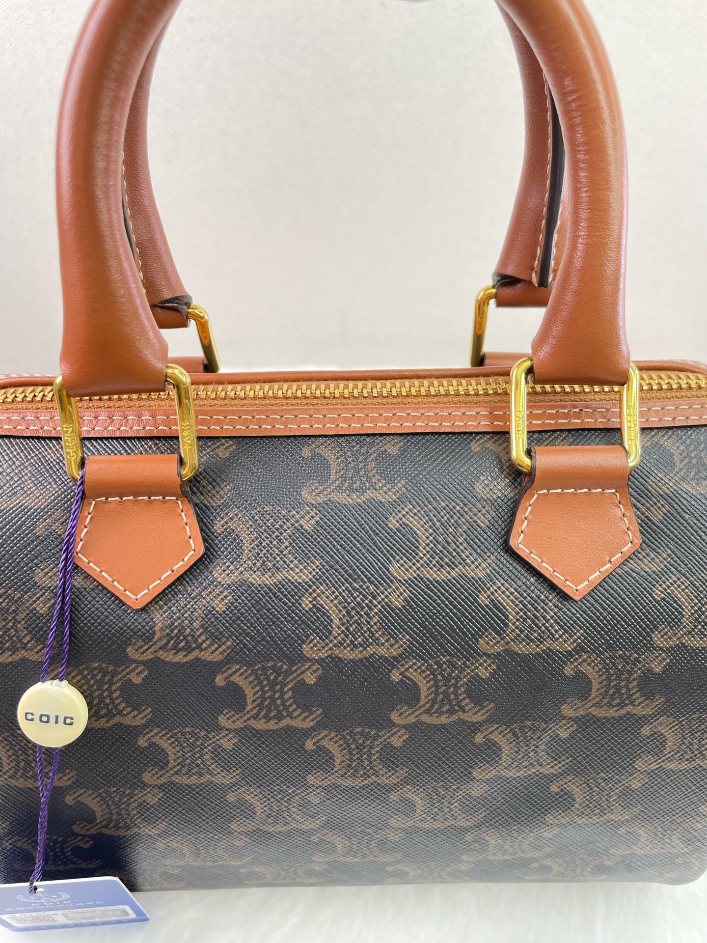 Celine - Boston - Leather - Brown - (mini)