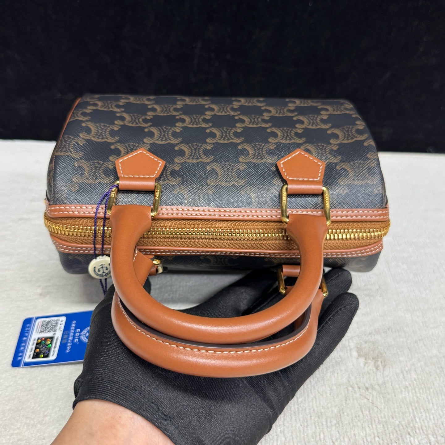 Celine - Boston - Leather - Brown - (mini)