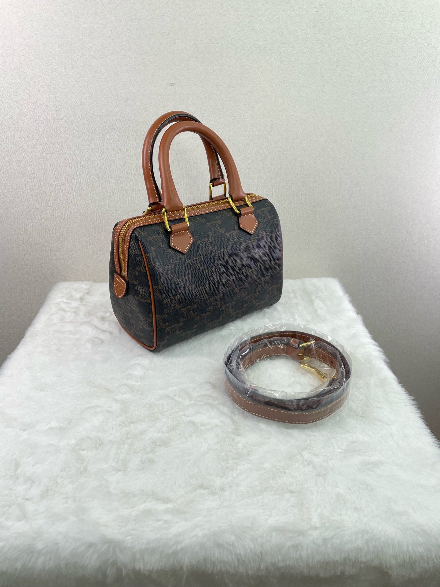 Celine - Boston - Leather - Brown - (mini)