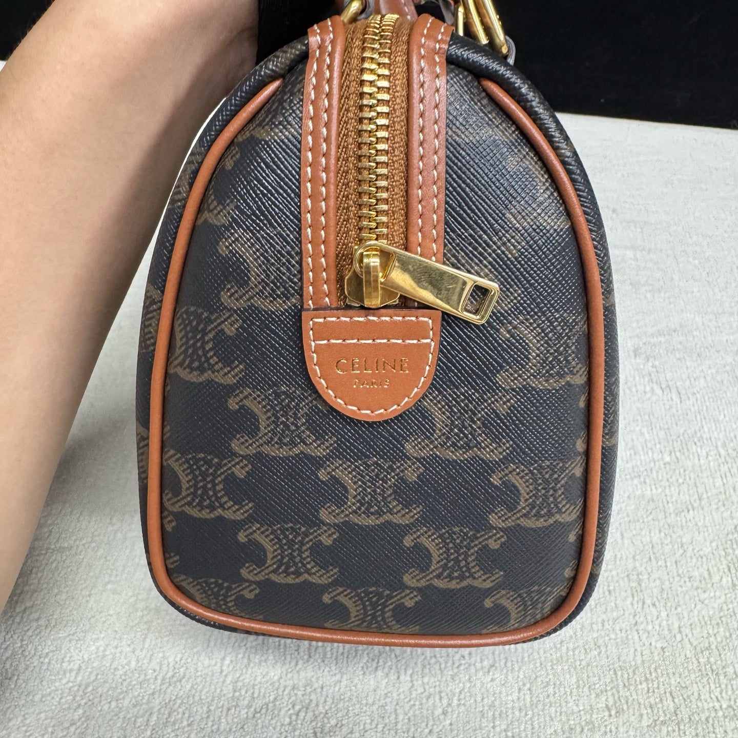 Celine - Boston - Leather - Brown - (mini)