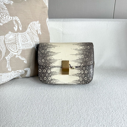 Celine - Box Bag - Exotic leathers - Lizard - Multicolour - (medium)