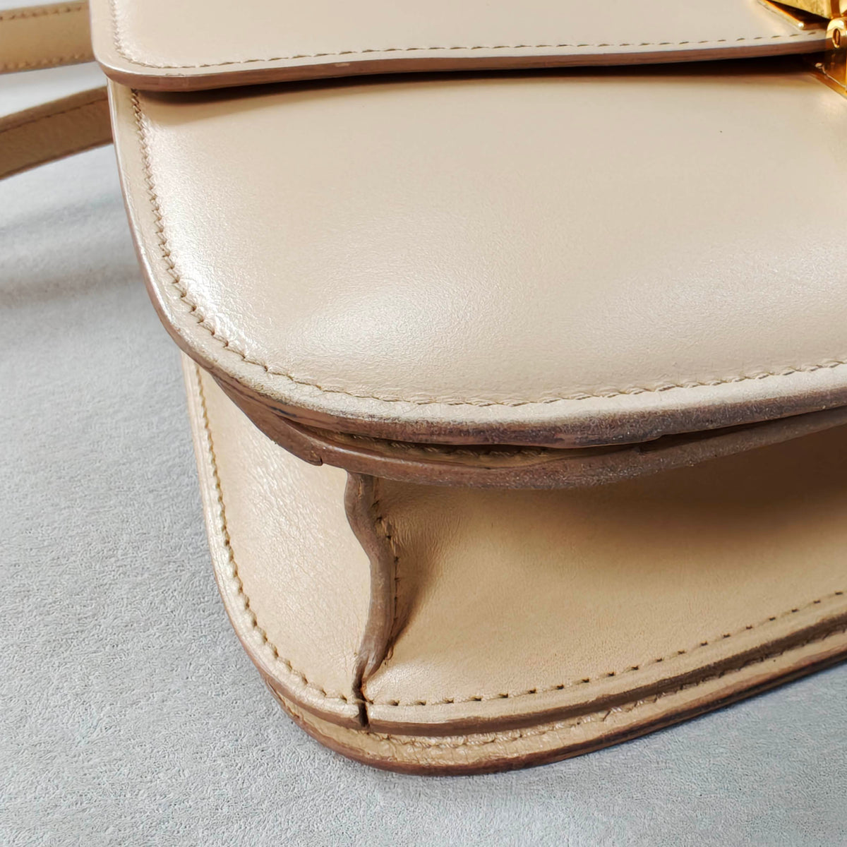 CELINE - Box Bag - Leather - Beige - (medium)