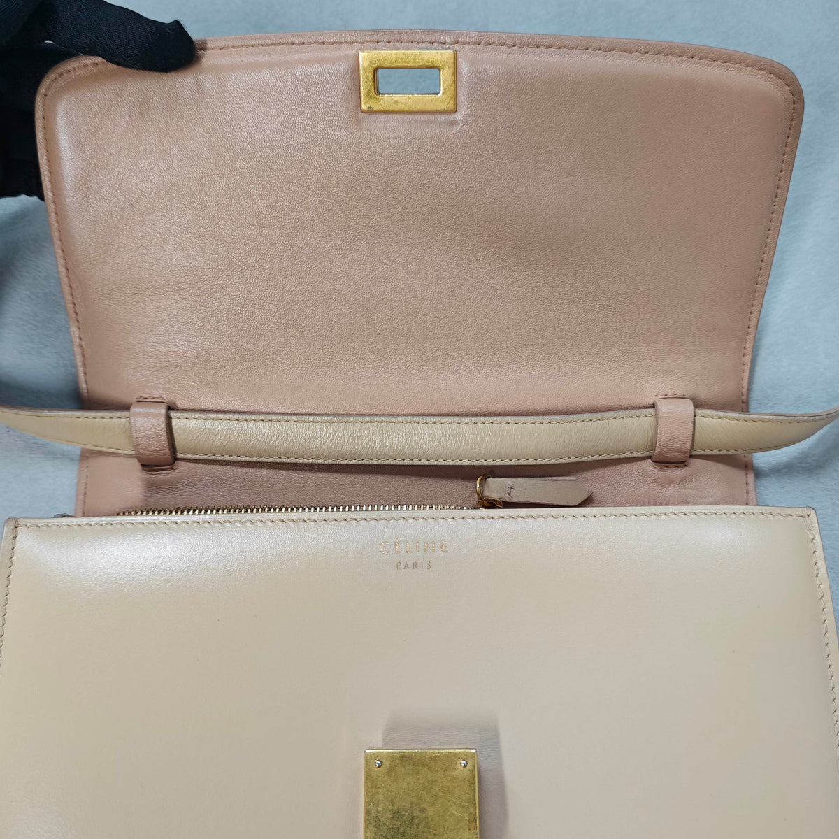 CELINE - Box Bag - Leather - Beige - (medium)