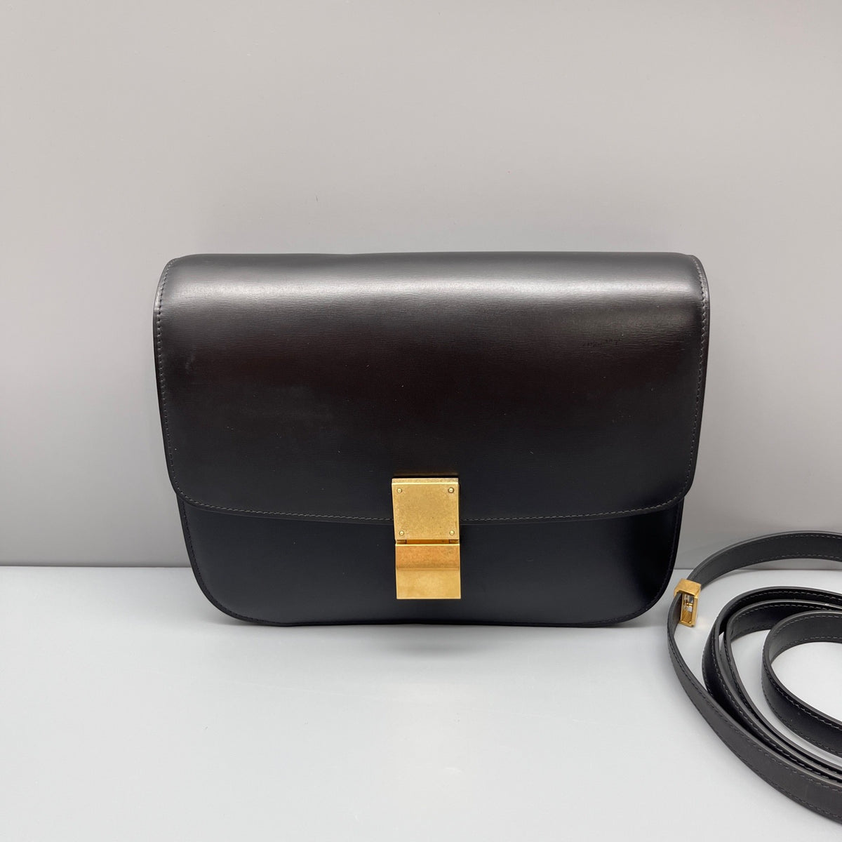 Celine - Box Bag - Leather - Black - (medium)
