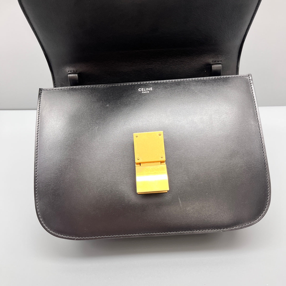 Celine - Box Bag - Leather - Black - (medium)