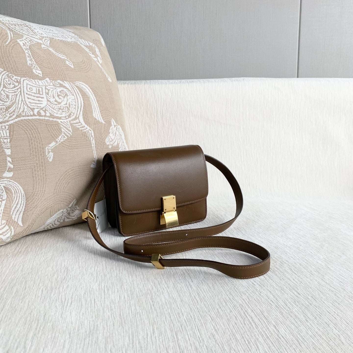 Celine - Box Bag - Leather - Brown - (mini)