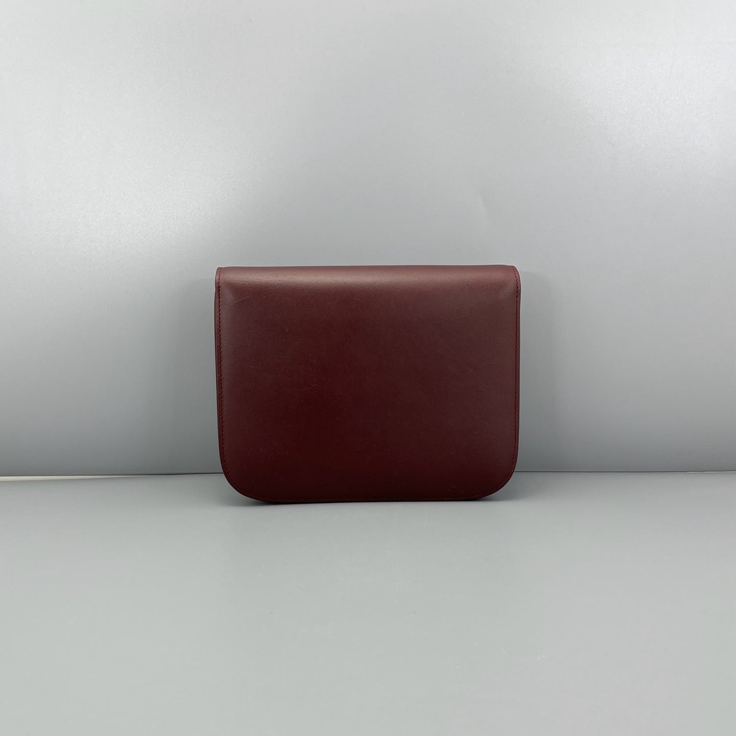Celine - Box Bag - Leather - Burgundy - (medium)