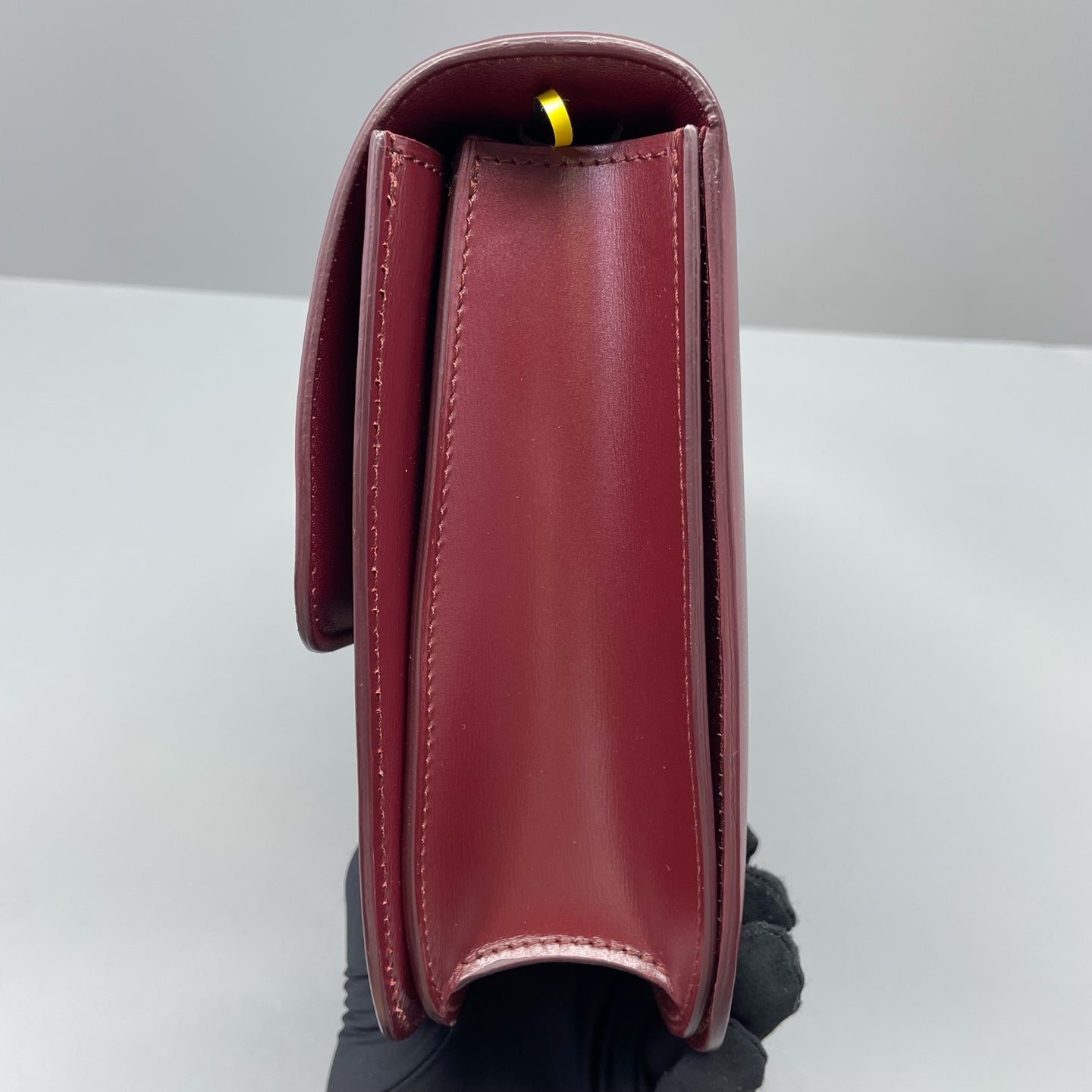 Celine - Box Bag - Leather - Burgundy - (medium)