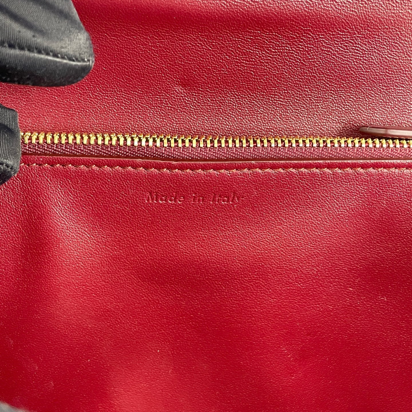 Celine - Box Bag - Leather - Burgundy - (medium)