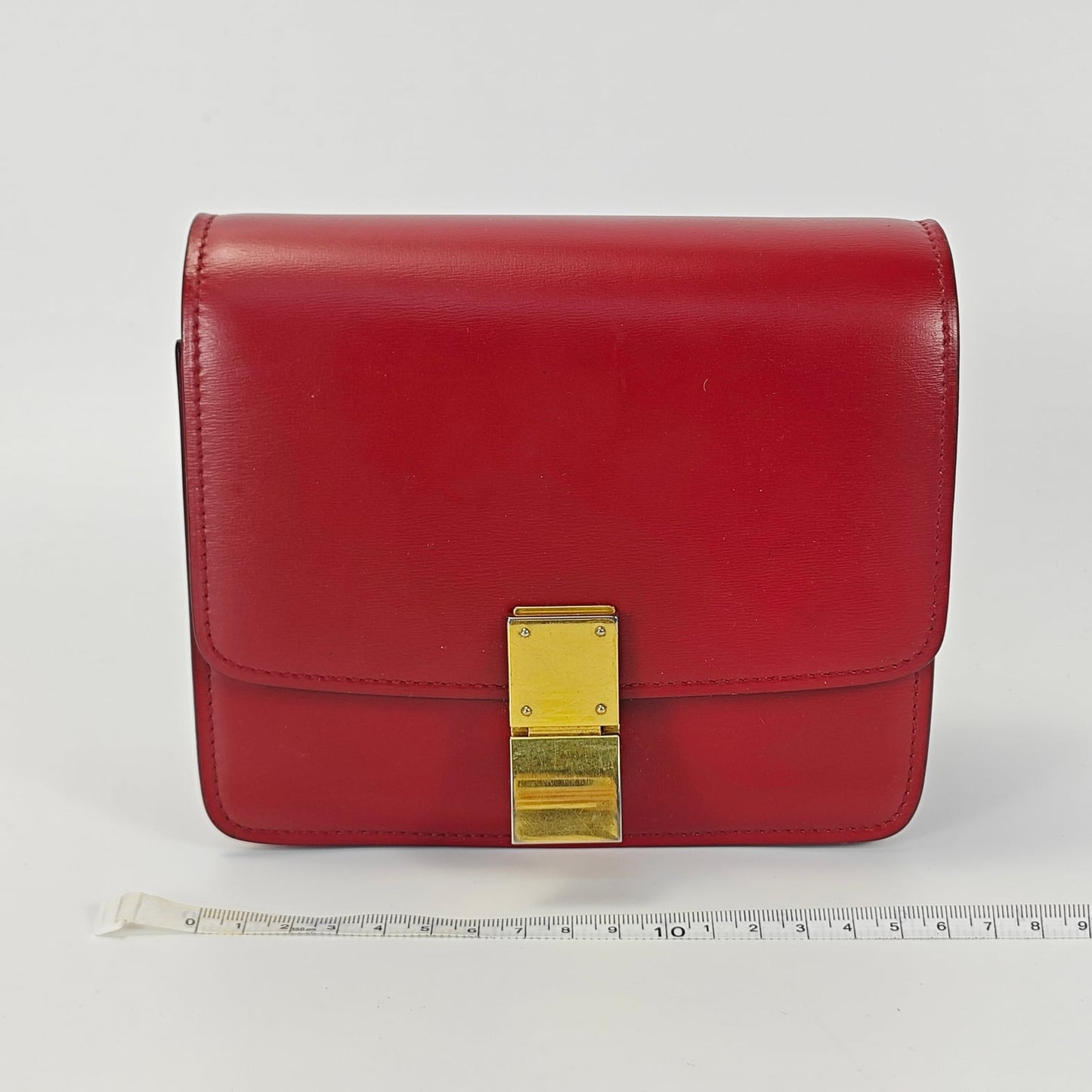 Celine - Box Bag - Leather - Red - (small)