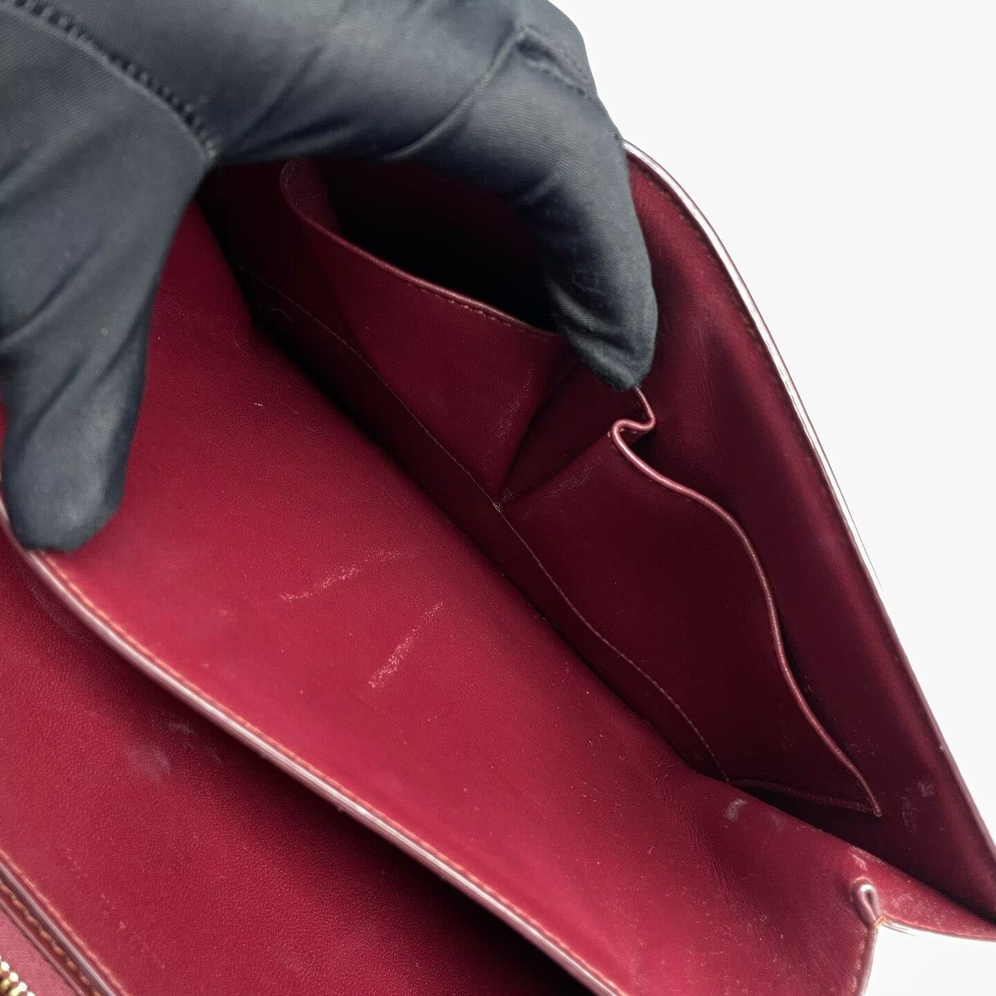 Celine - Box Bag - Smooth Calfskin Leather - Burgundy - (medium)