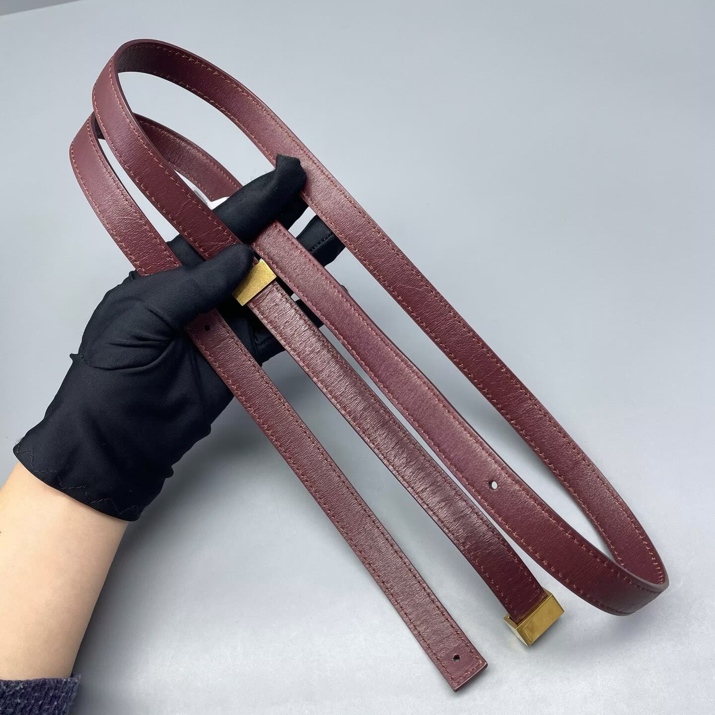 Celine - Box Bag - Smooth Calfskin Leather - Burgundy - (medium)