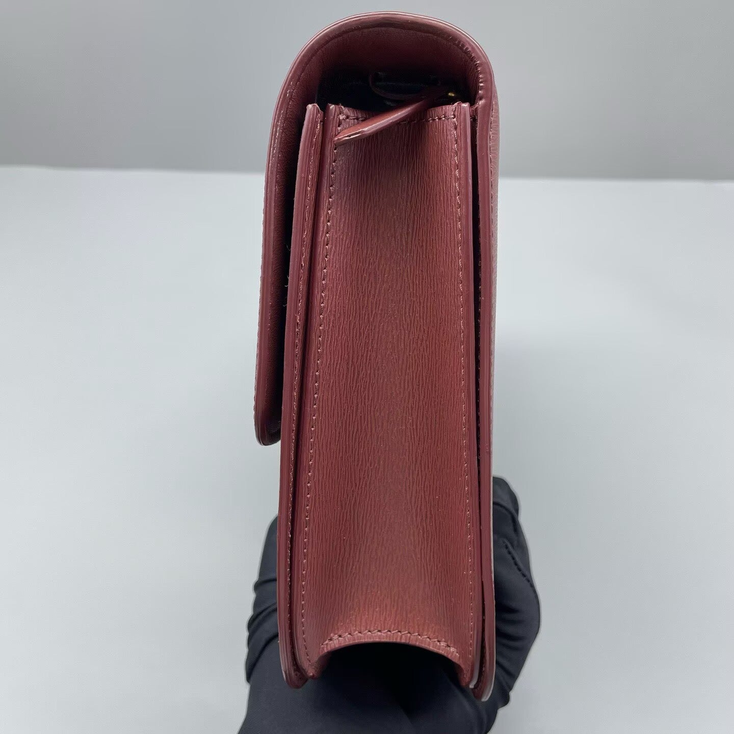 Celine - Box - Calfskin leather - Burgundy - (Medium)