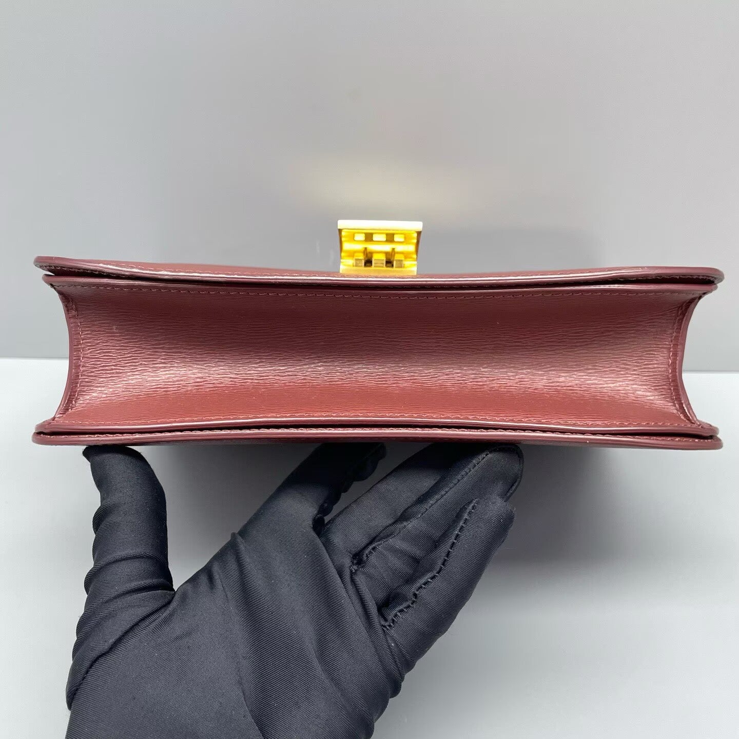 Celine - Box - Calfskin leather - Burgundy - (Medium)