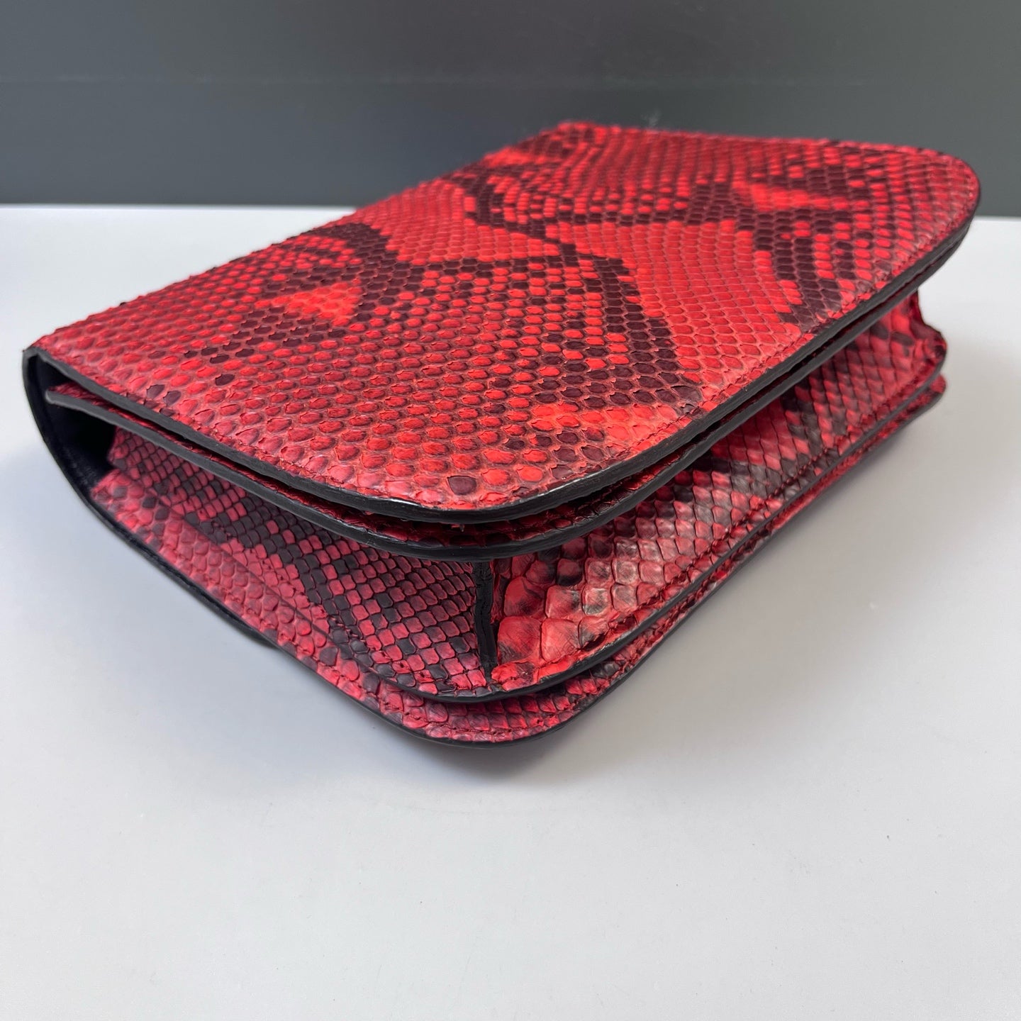 Celine - Box - Exotic leathers - Python - Red - (medium)