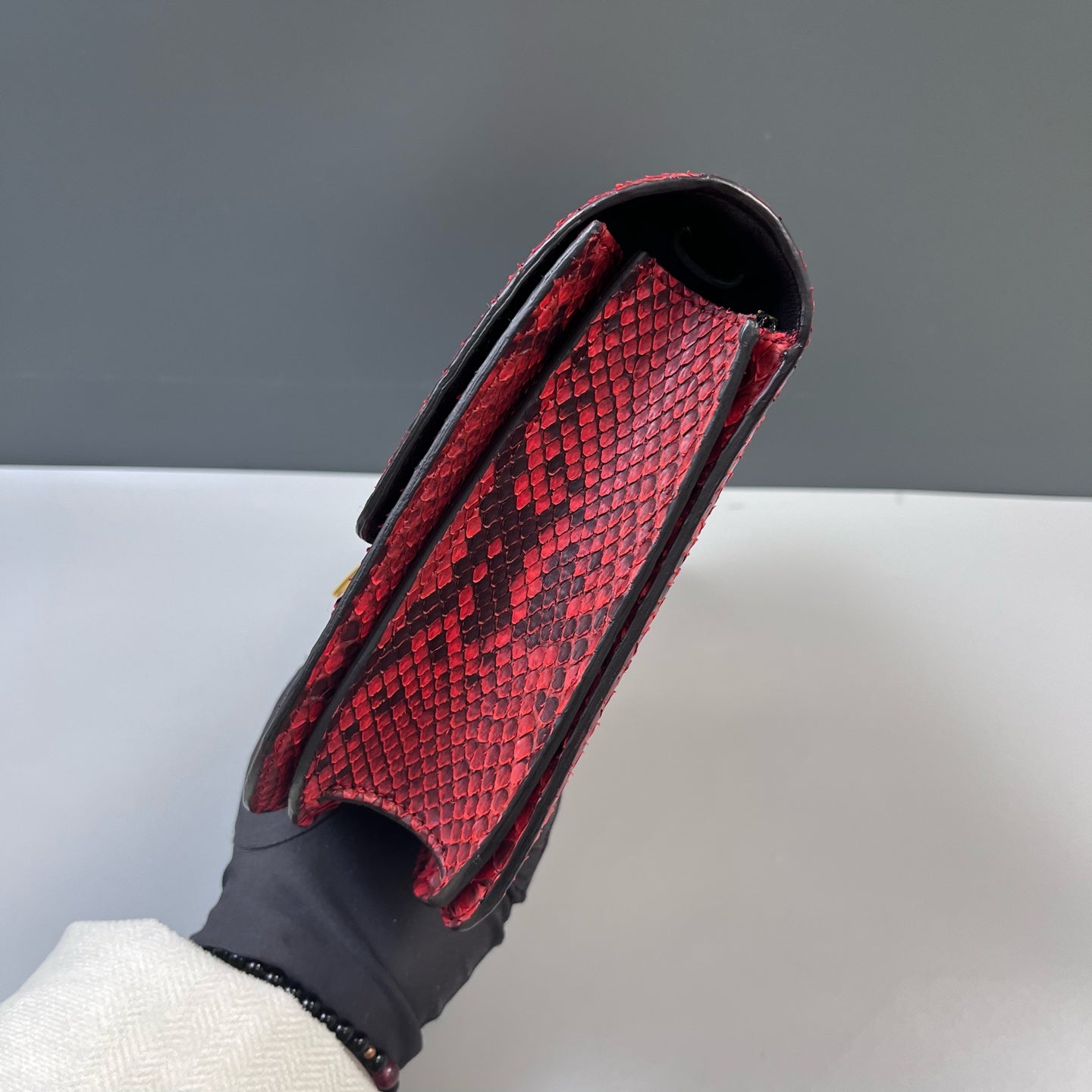 Celine - Box - Exotic leathers - Python - Red - (medium)